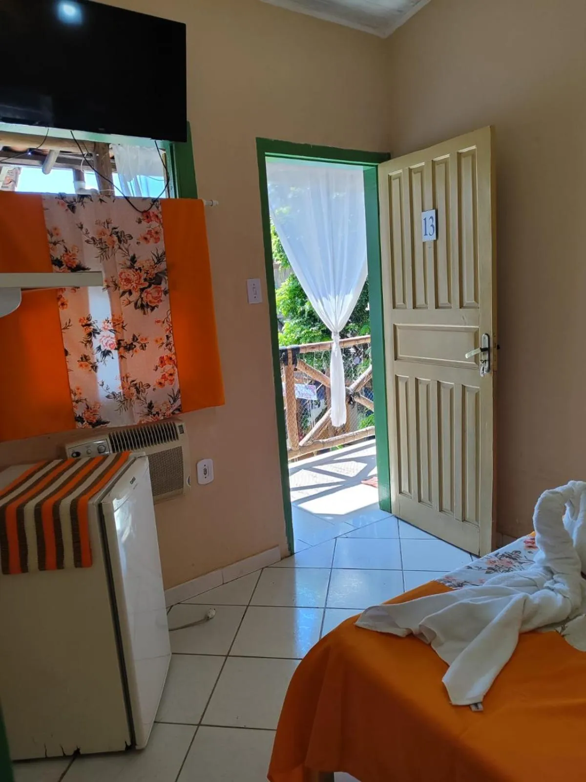 Bed in Pousada Florescer