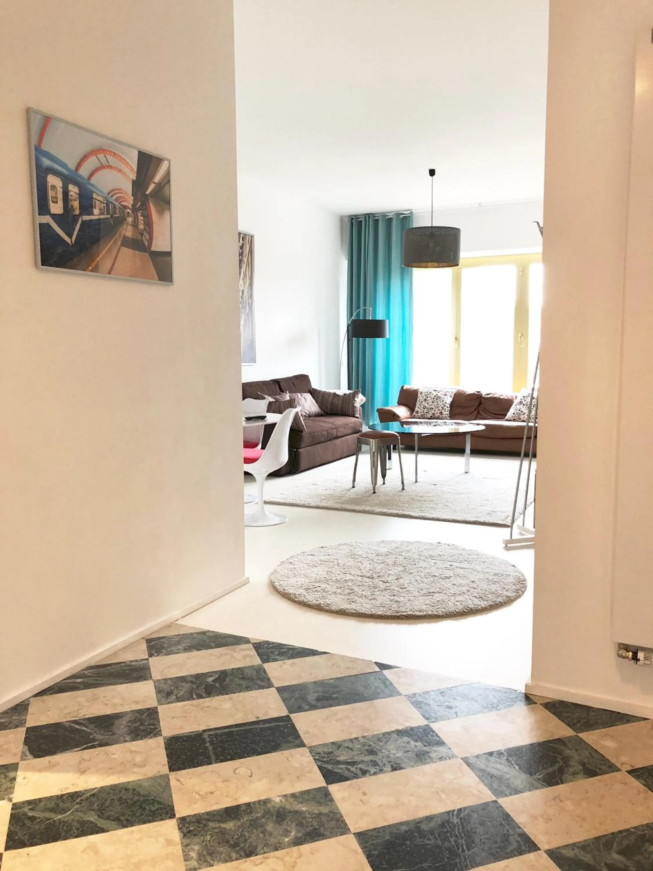 Seating area in Spacious flat in the heart of the City Center! Ideal for a family!