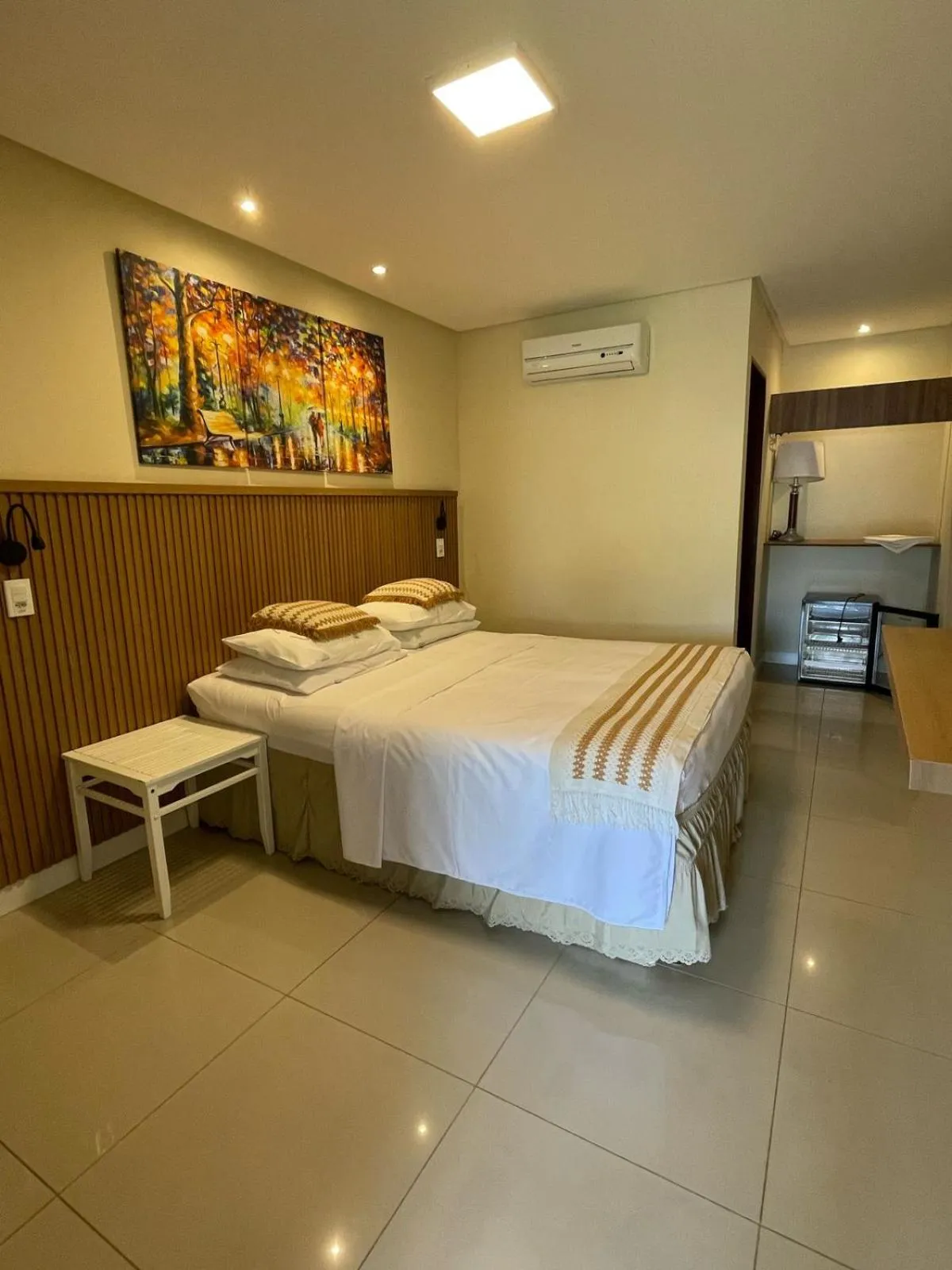 Bed in Pousada Le Baron