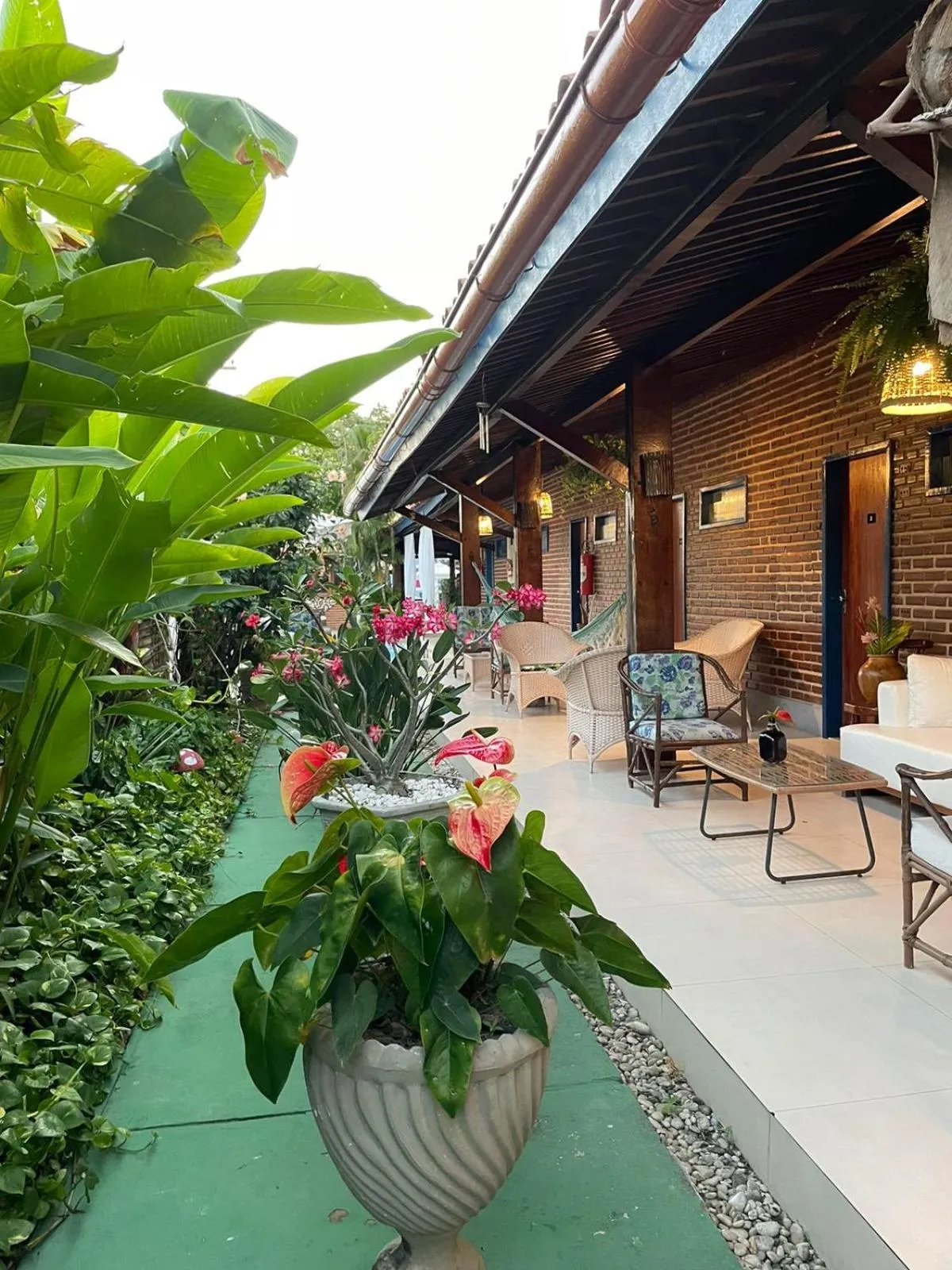 Garden in Pousada Le Baron