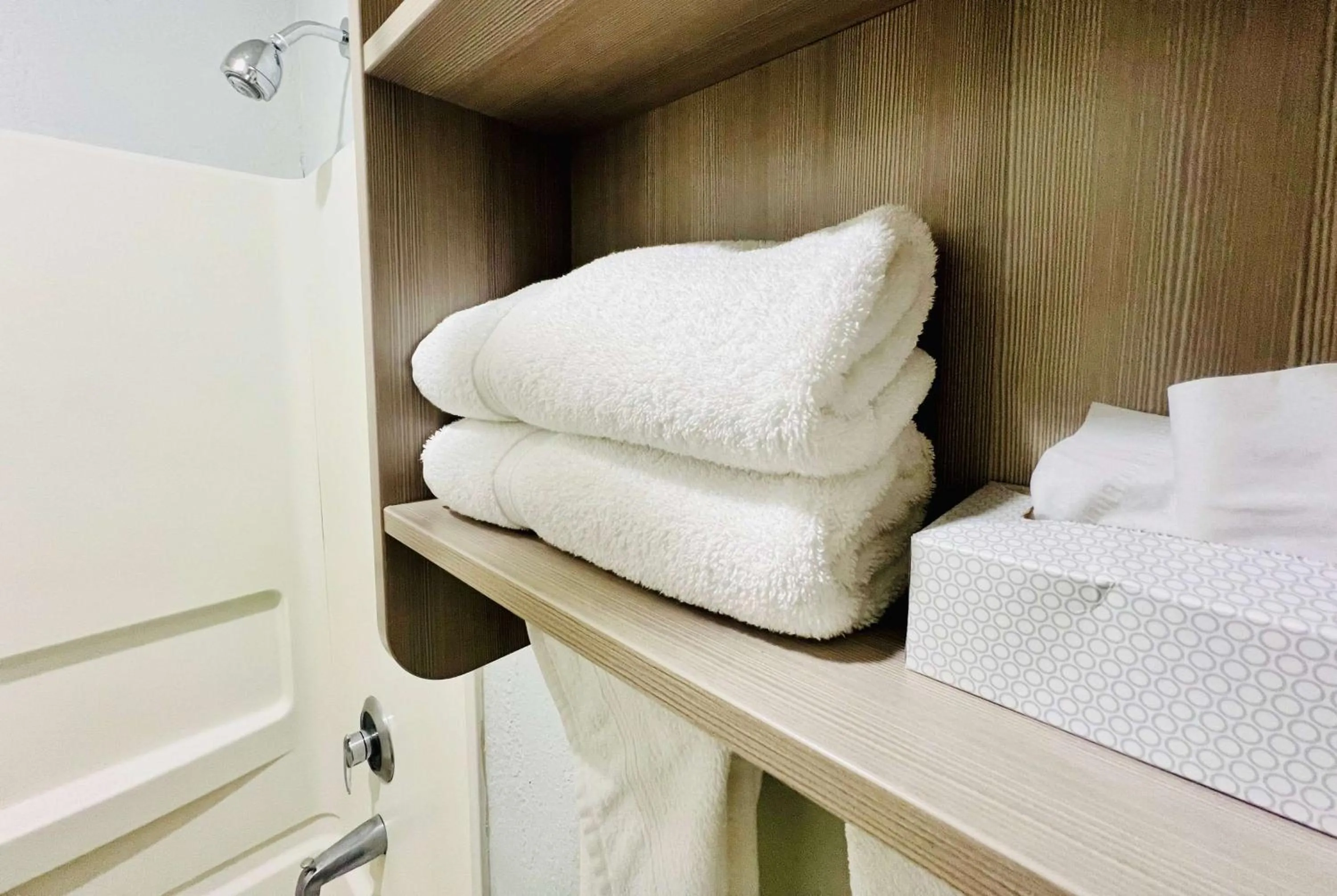 Bathroom, Bed in Microtel Inn Georgetown - Lexington North