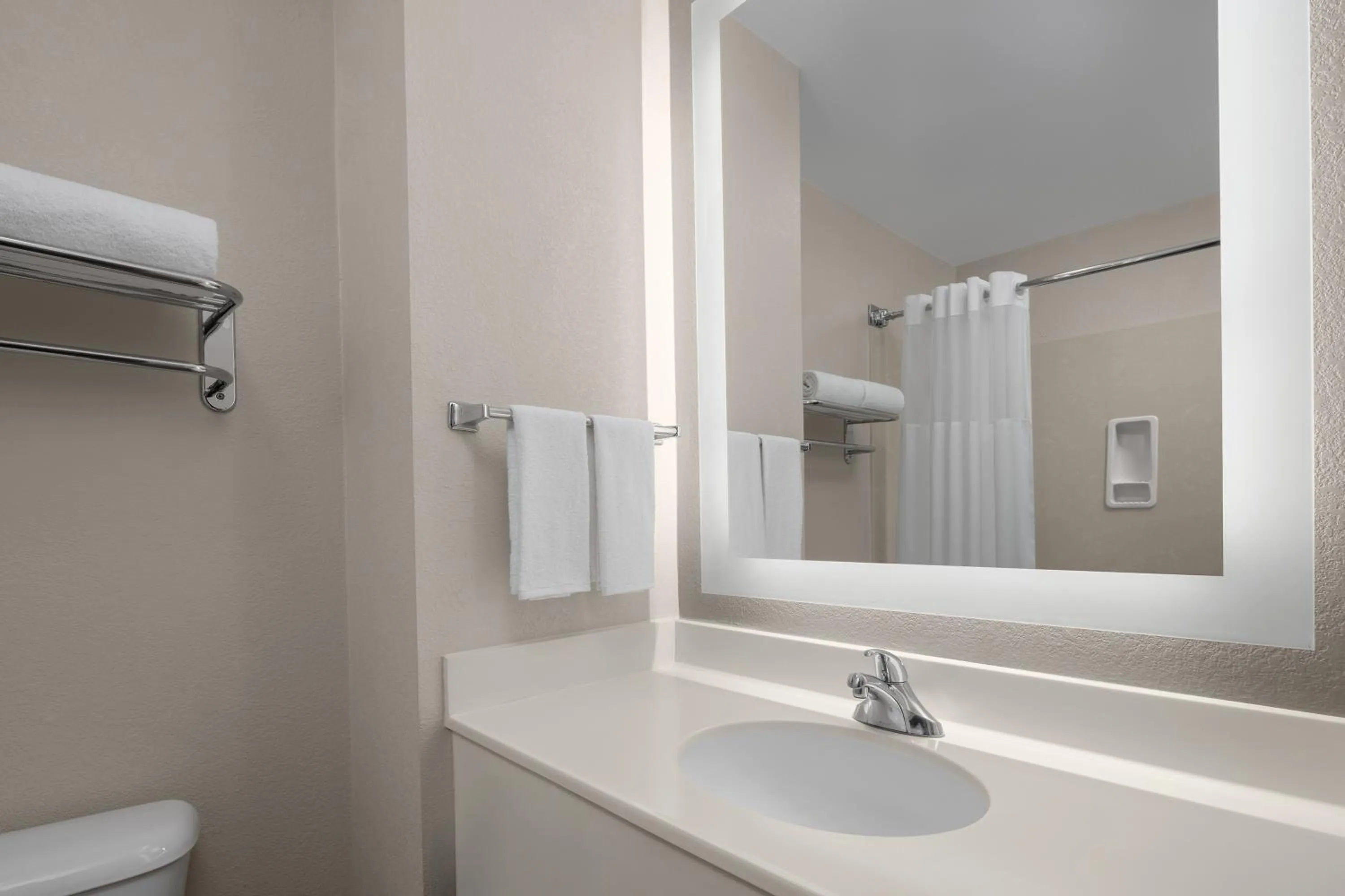 Bathroom in Larkspur Landing Extended Stay Suites Roseville