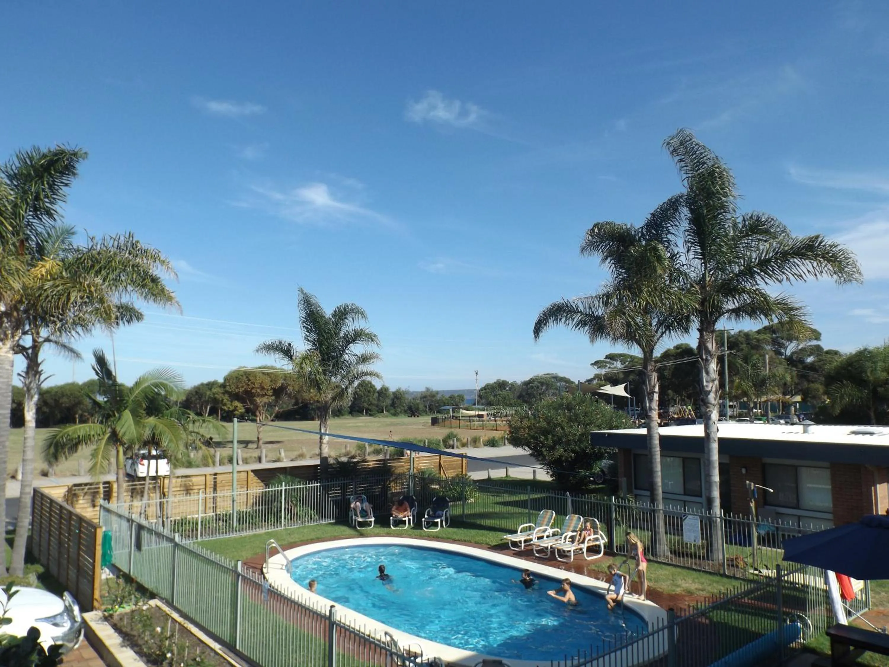 Pool view in Surfside Merimbula Holiday Apartments