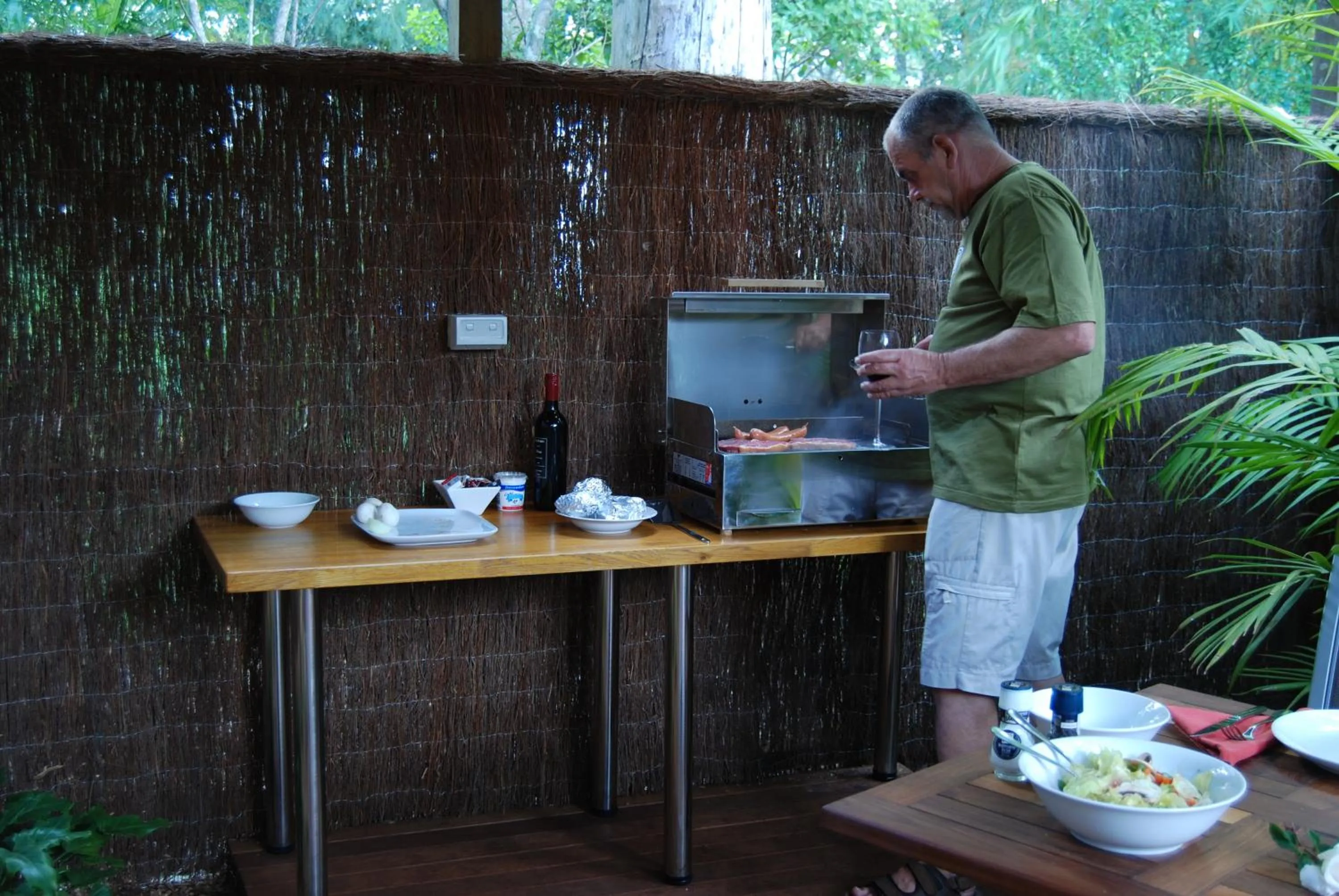 BBQ facilities in Witches Falls Cottages