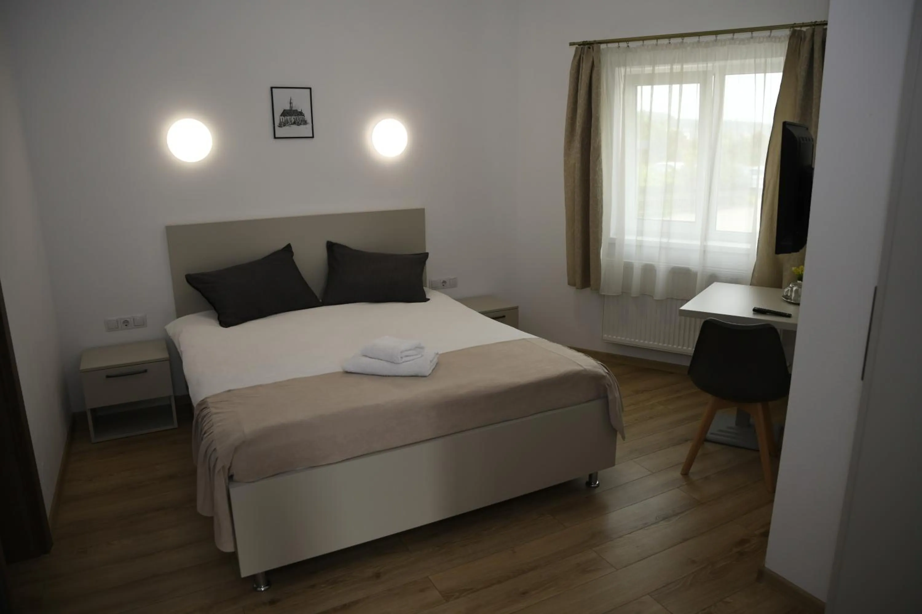 Bed in Pensiunea Zbor