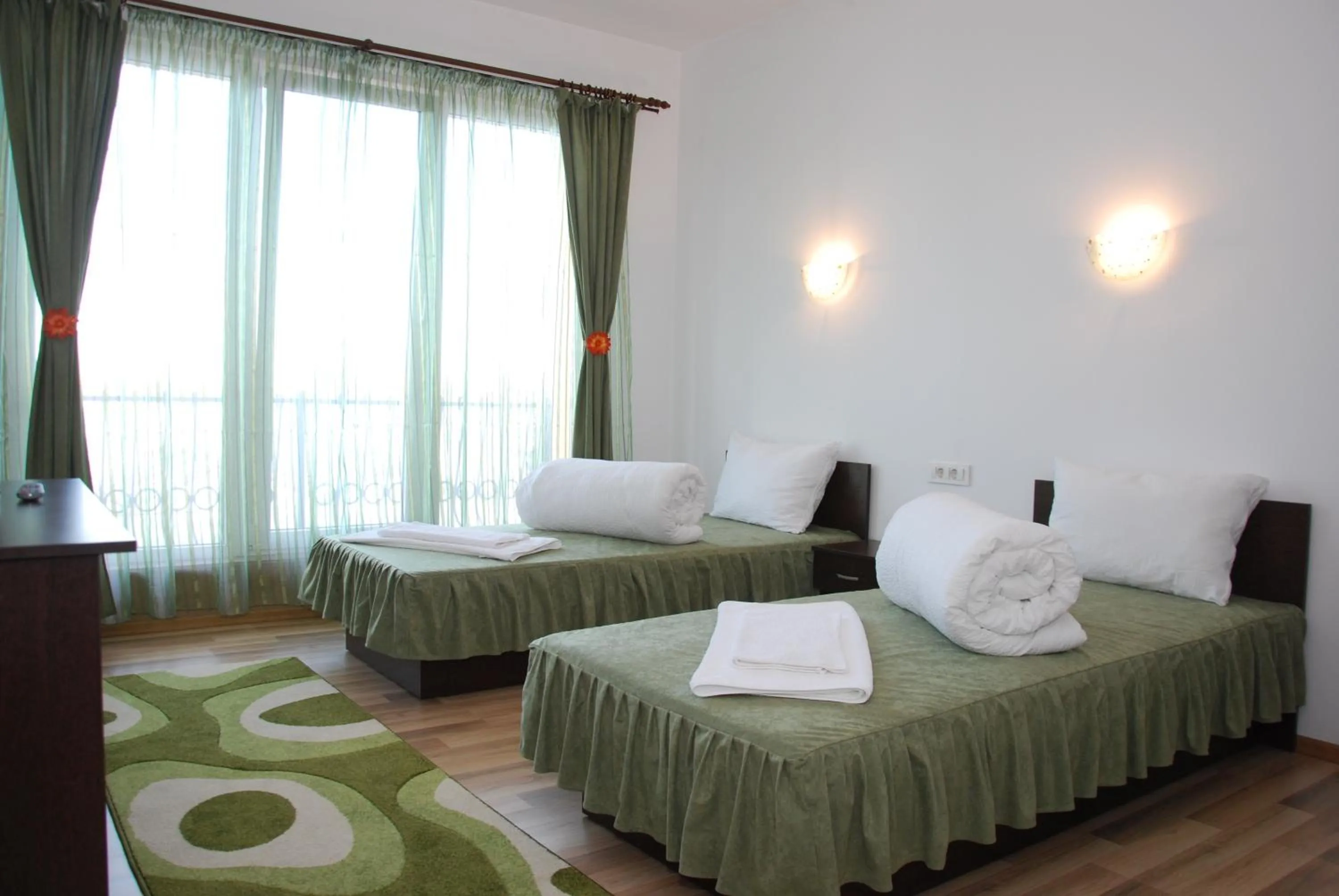 Bed in Pensiunea Zbor