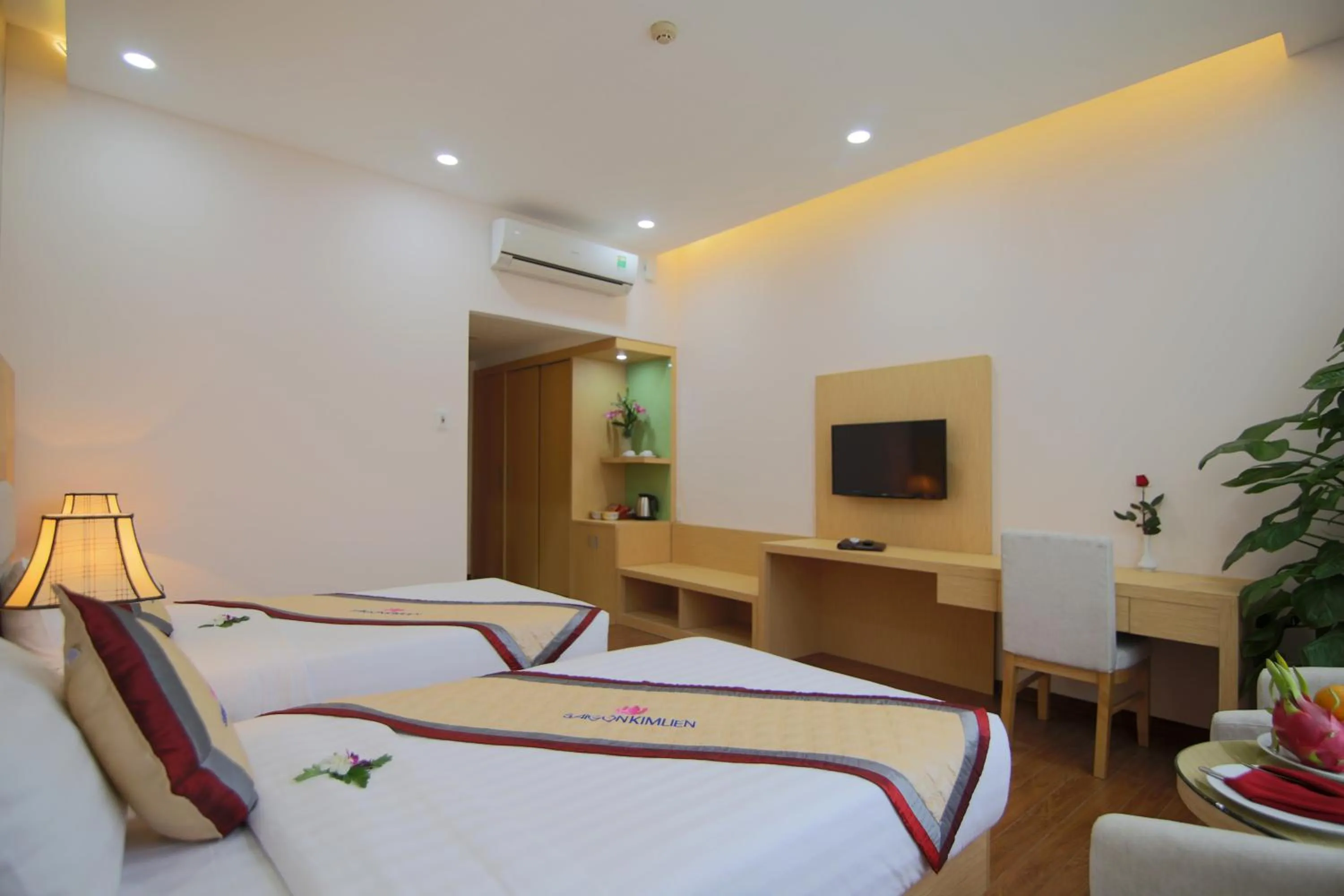 Bed in Sai Gon Kim Lien Hotel Vinh City