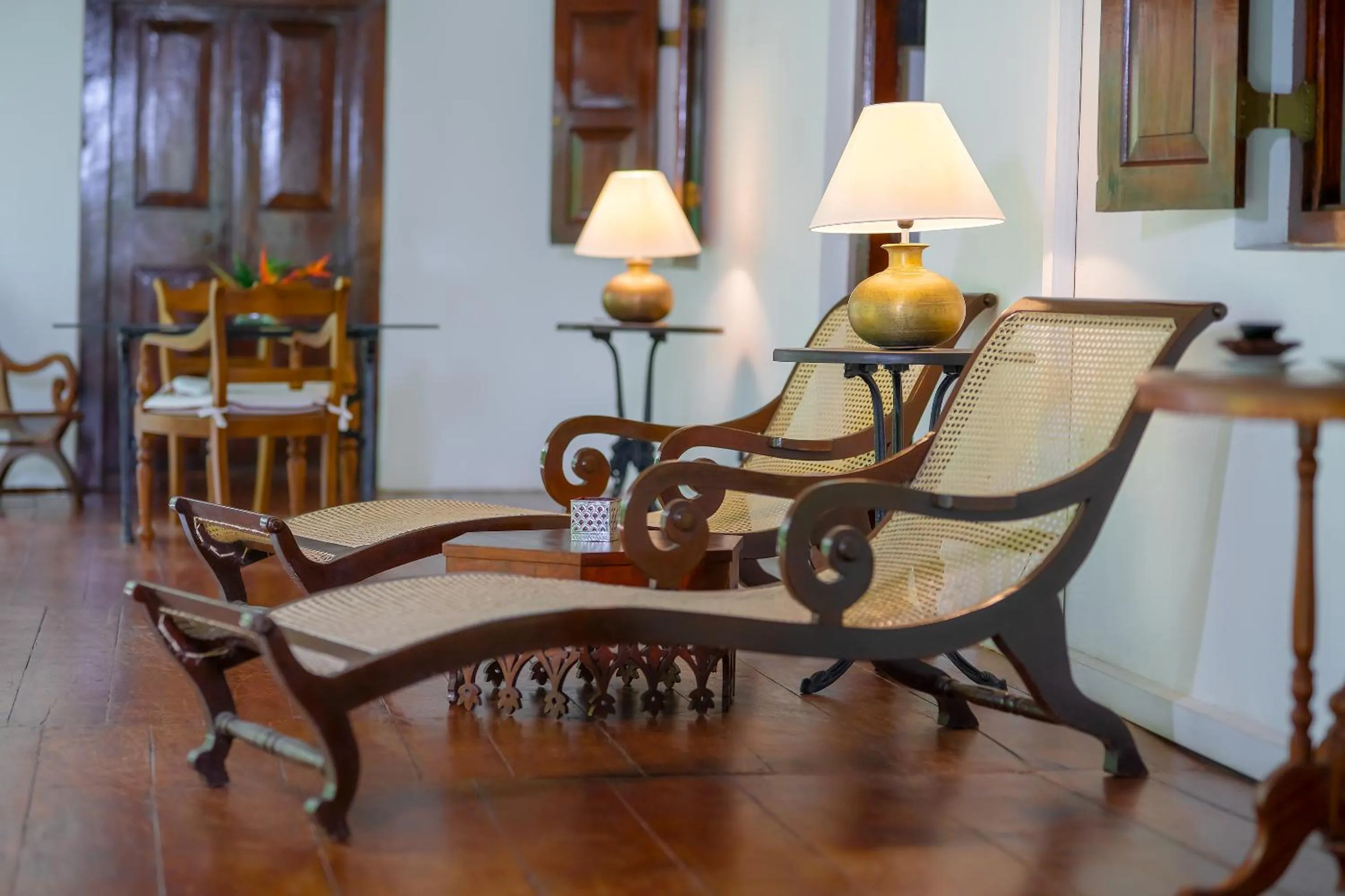 Seating area in Adigars Manor