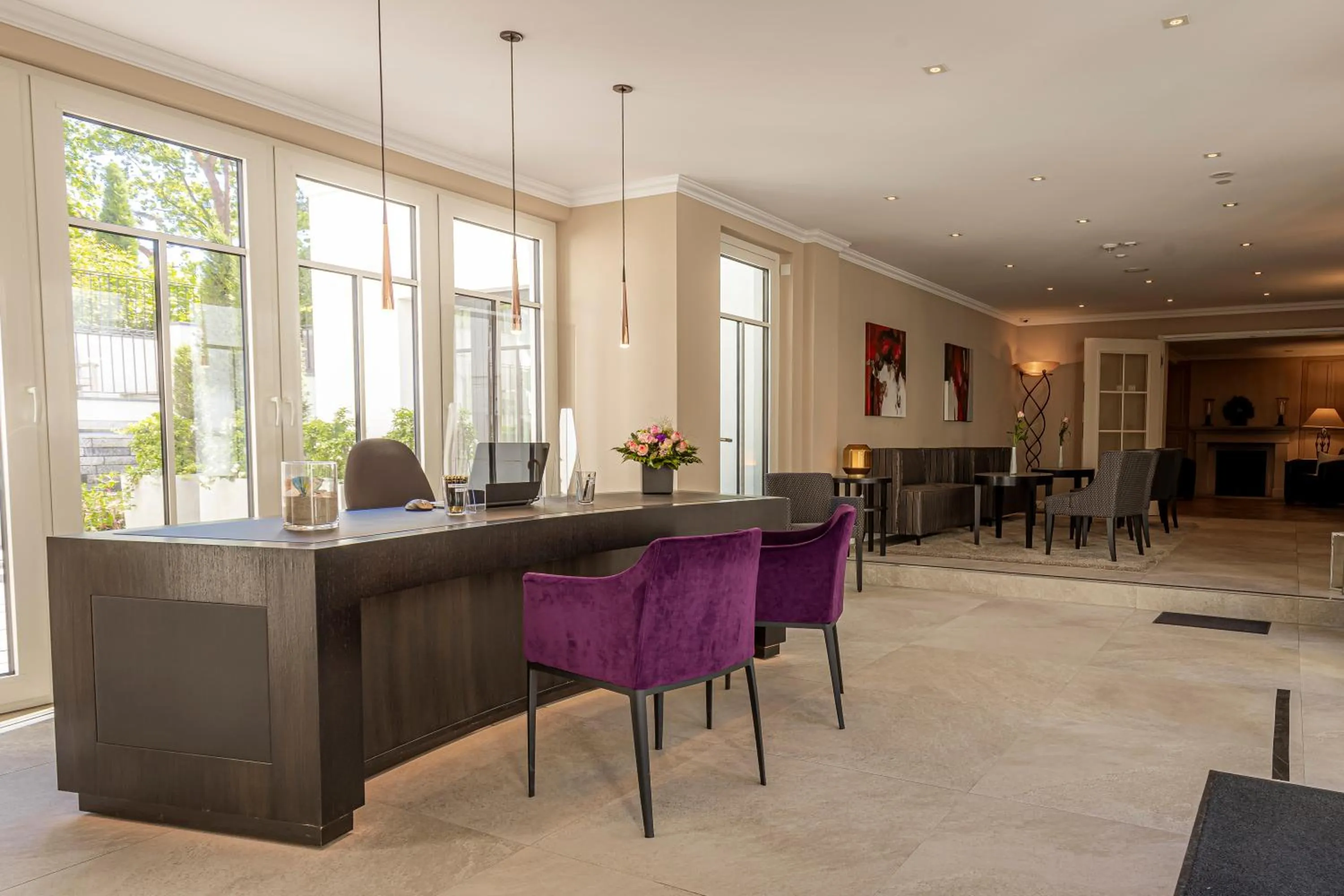 Lobby or reception in Strandhotel Fontana