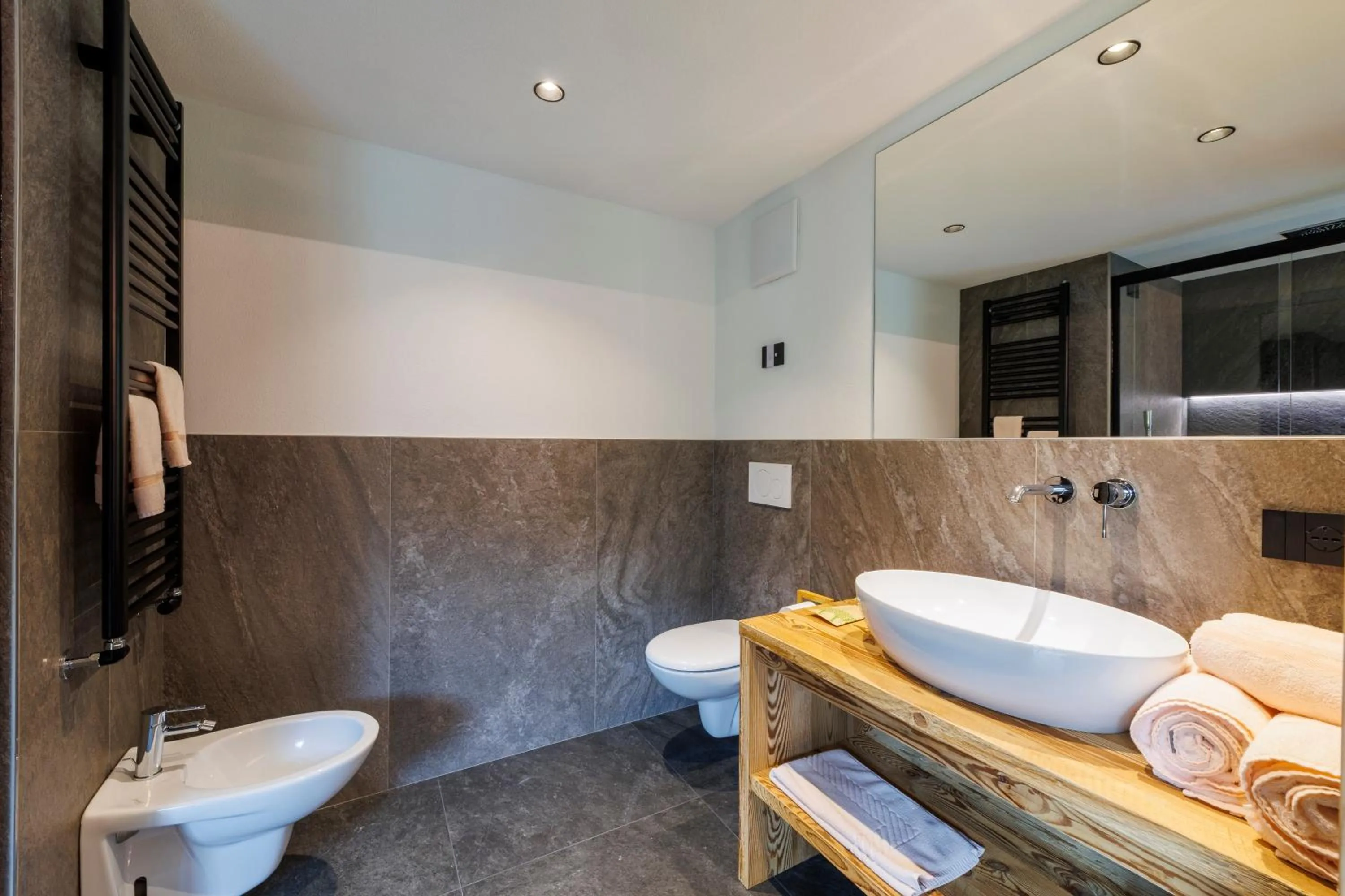 Bathroom in Steinbock B&B - Apartaments