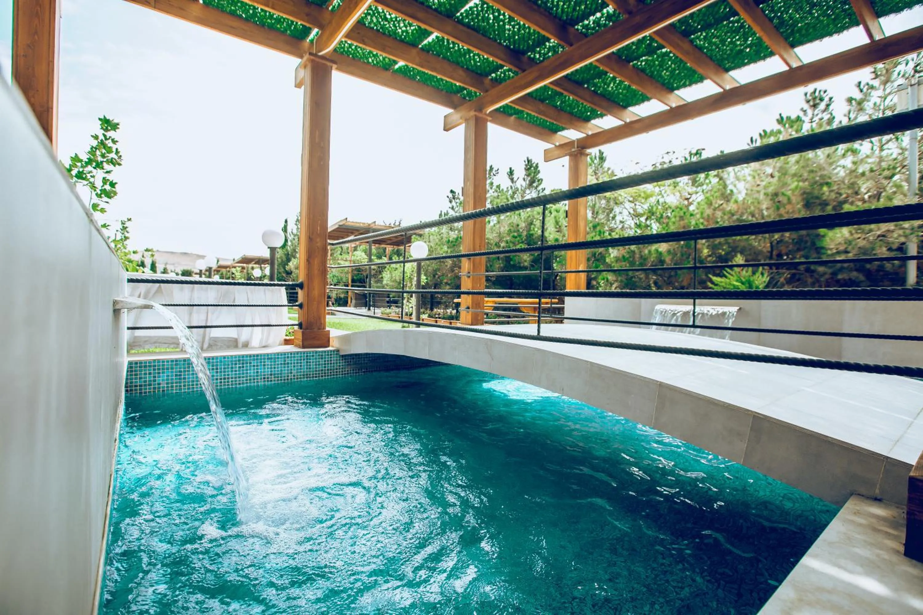 Pool view in Panorama Villa Lux Hotel