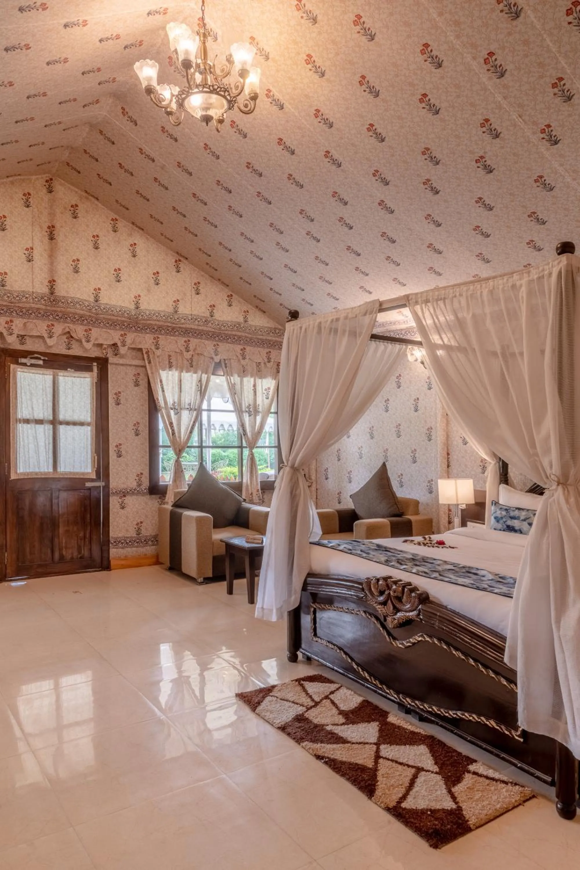 Bed in Rawai Luxury Tents Pushkar