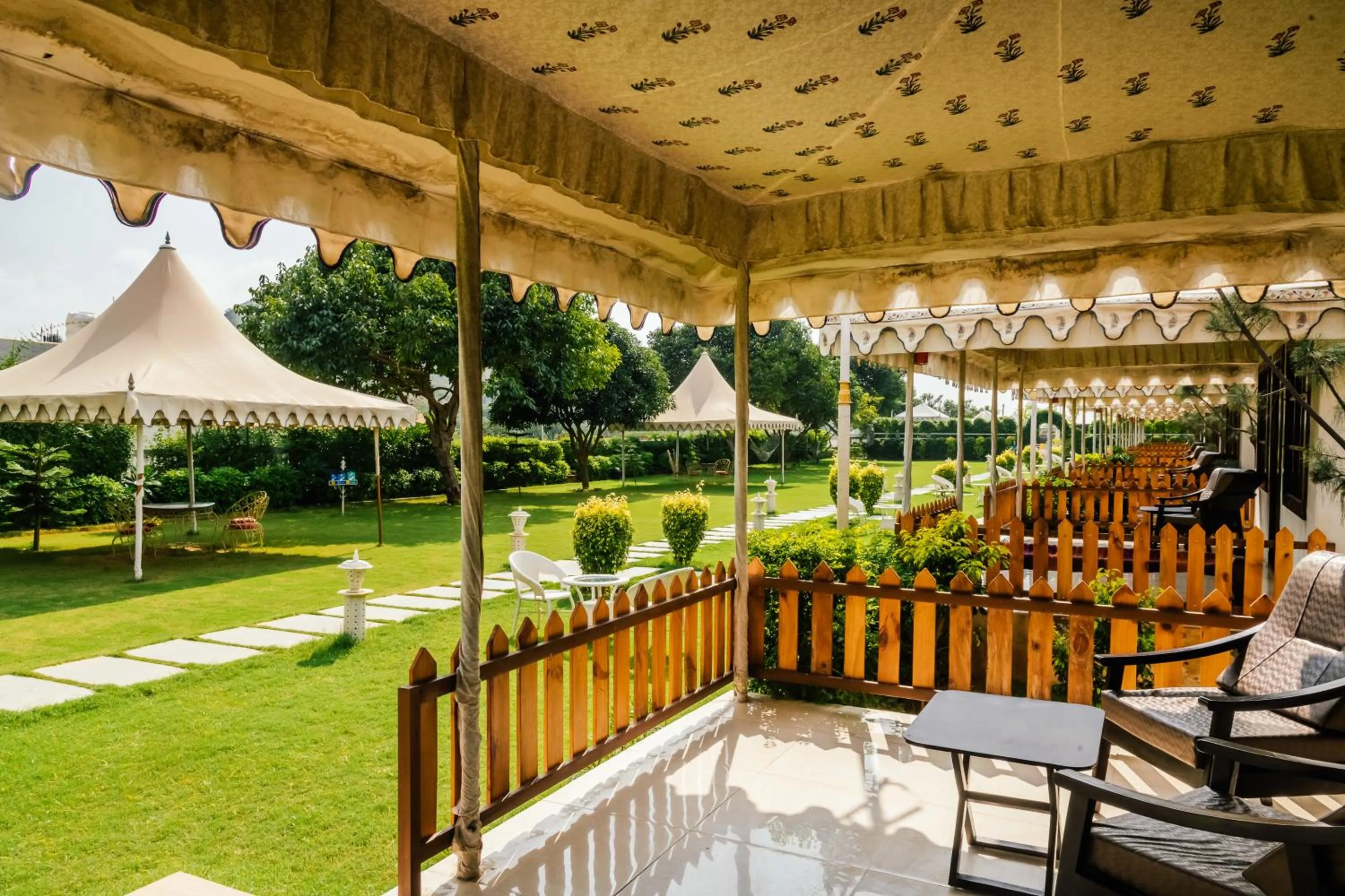 Patio in Rawai Luxury Tents Pushkar