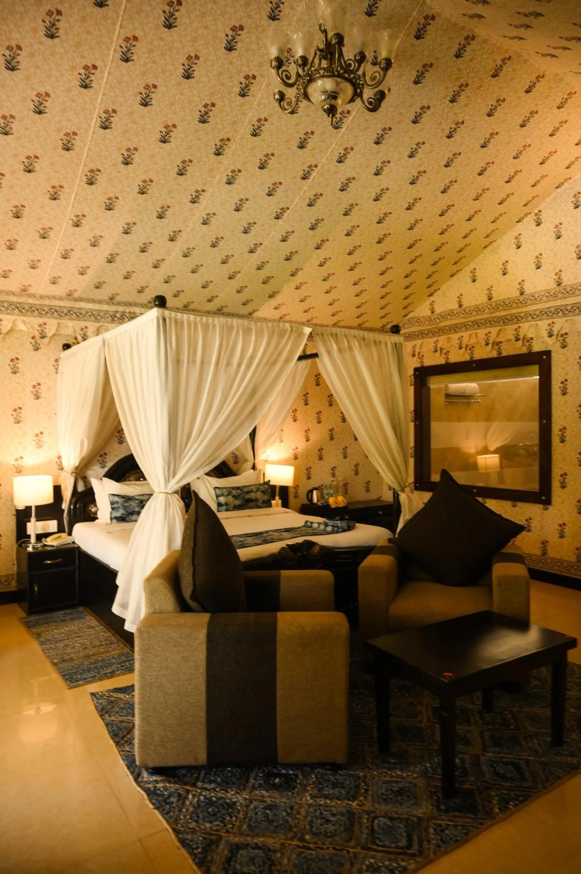 Bed in Rawai Luxury Tents Pushkar