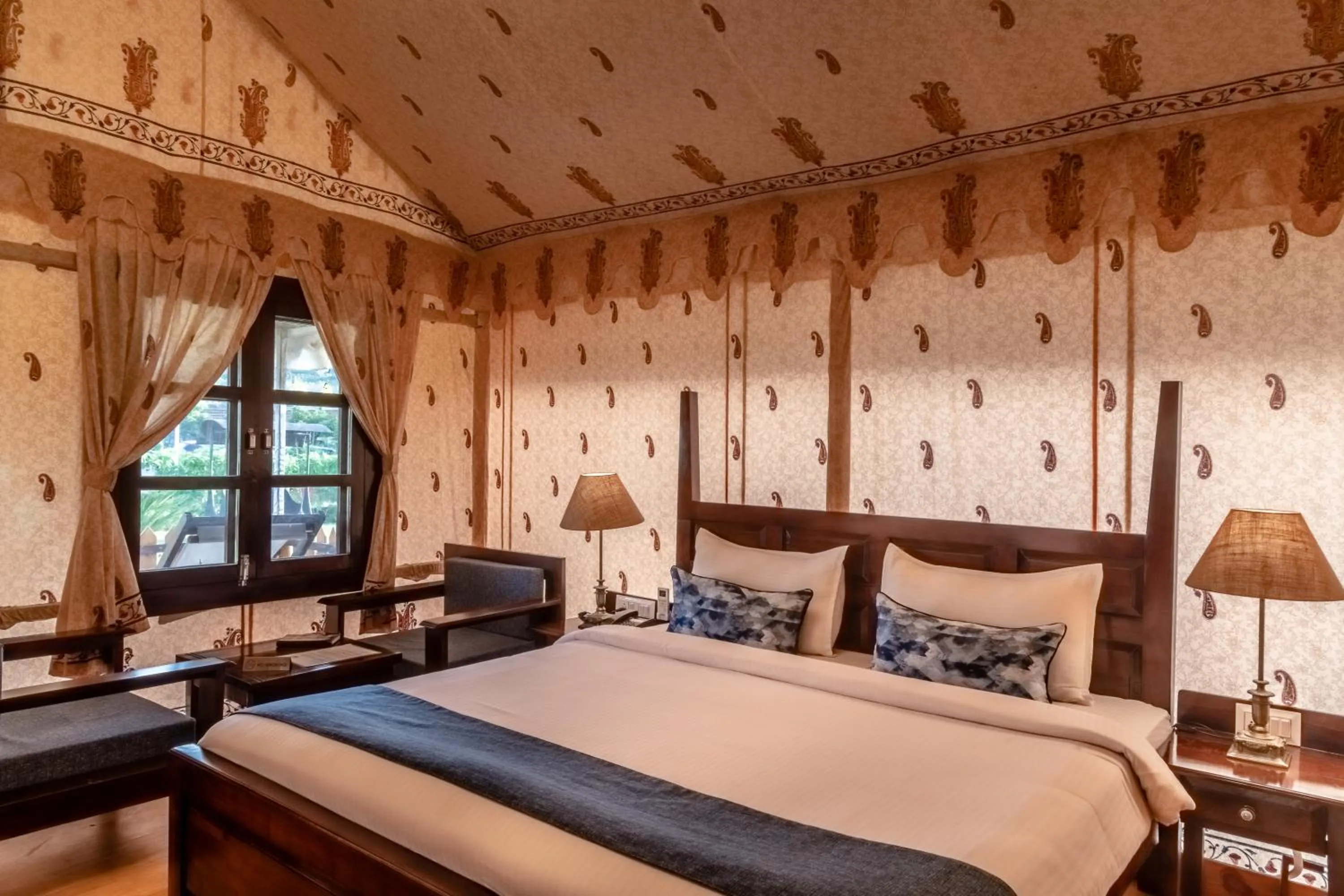 Bed in Rawai Luxury Tents Pushkar