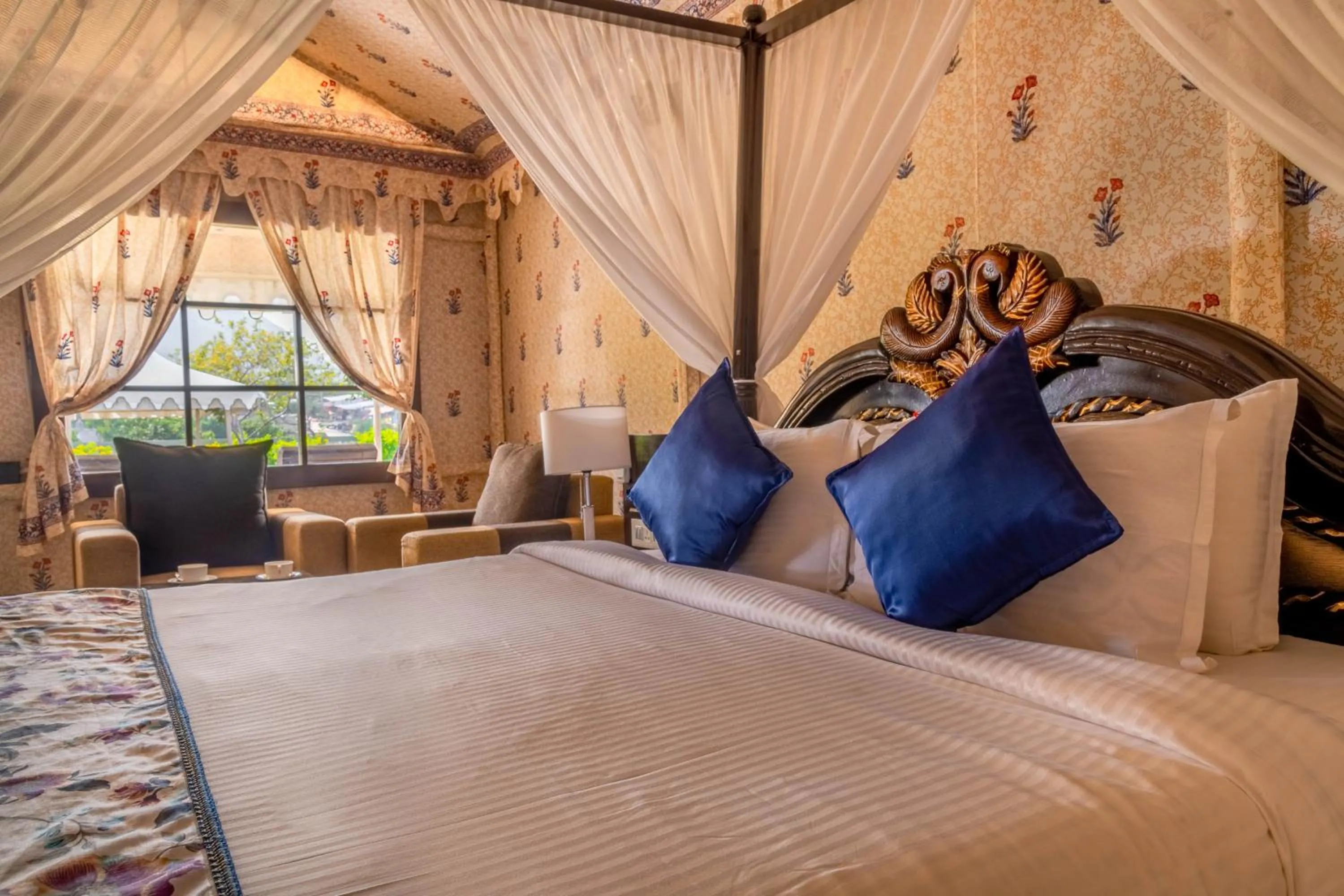 Bed in Rawai Luxury Tents Pushkar
