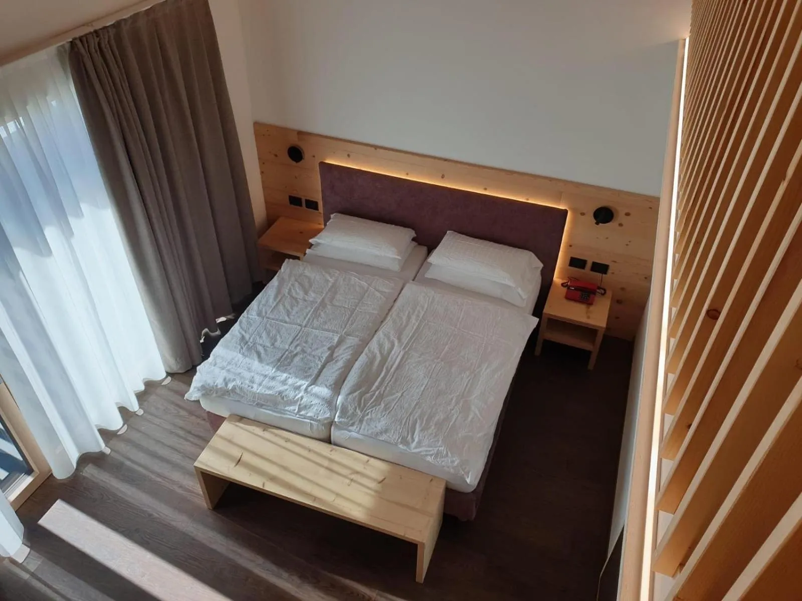 Bed in Alpen Hotel Vidi