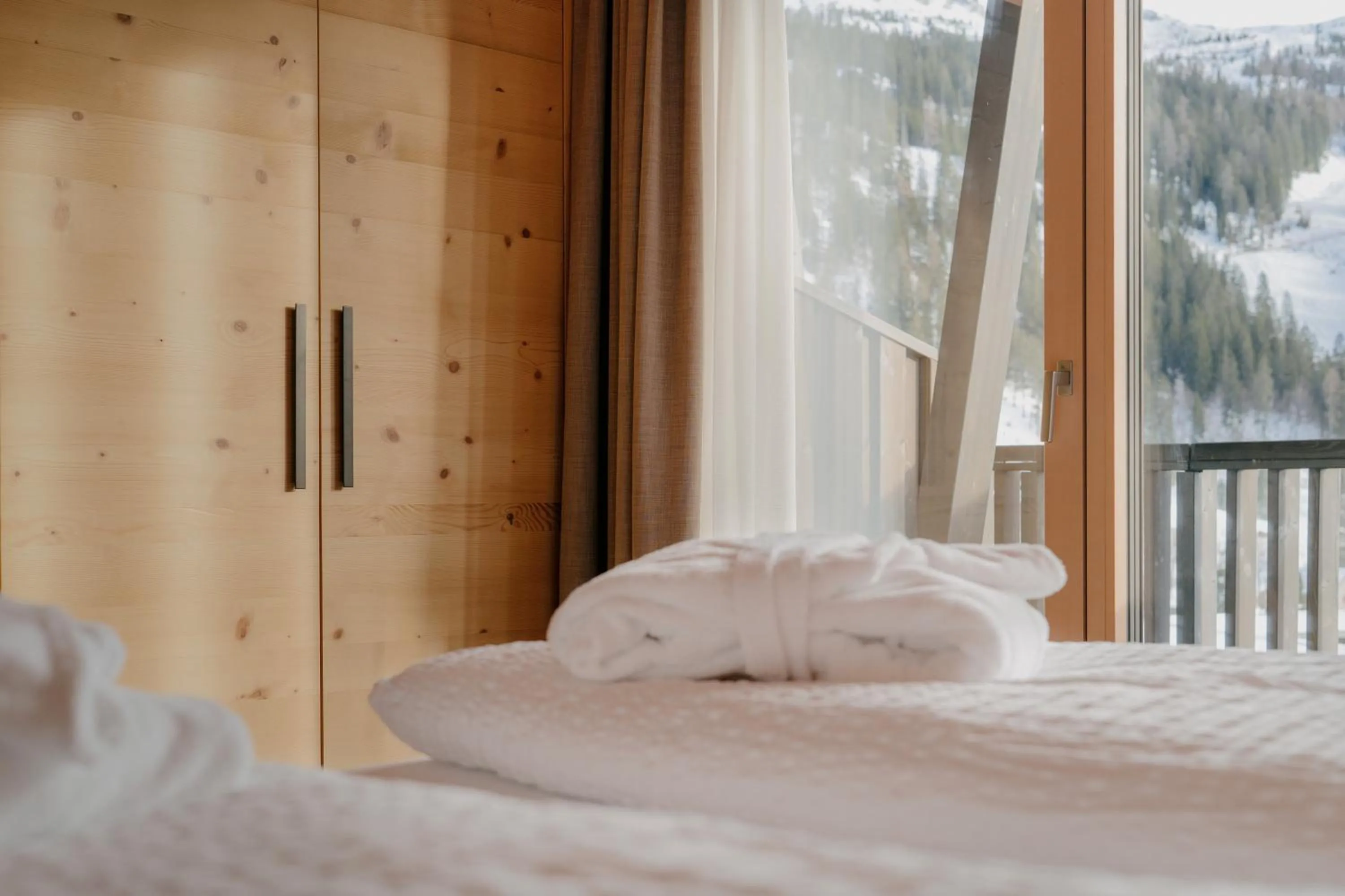 Bed in Alpen Hotel Vidi