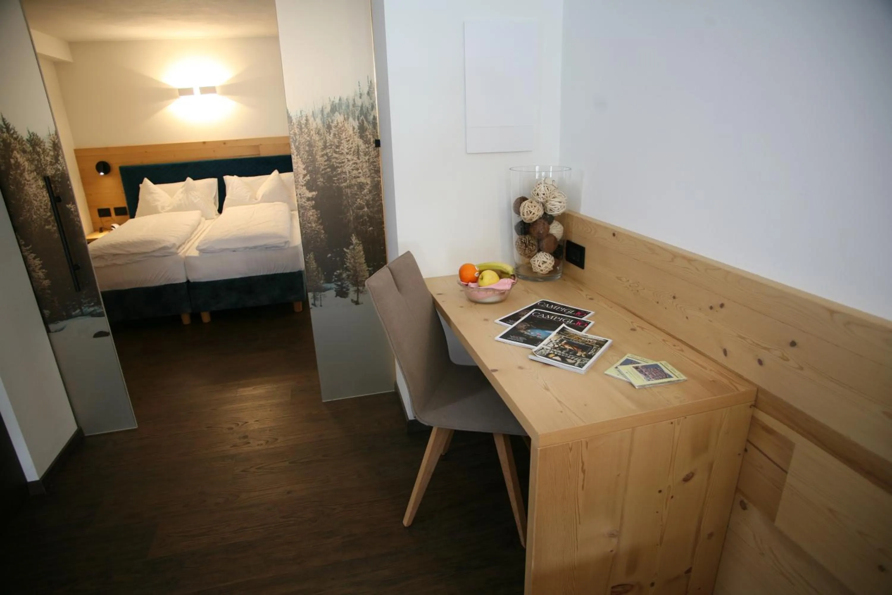 Bed in Alpen Hotel Vidi