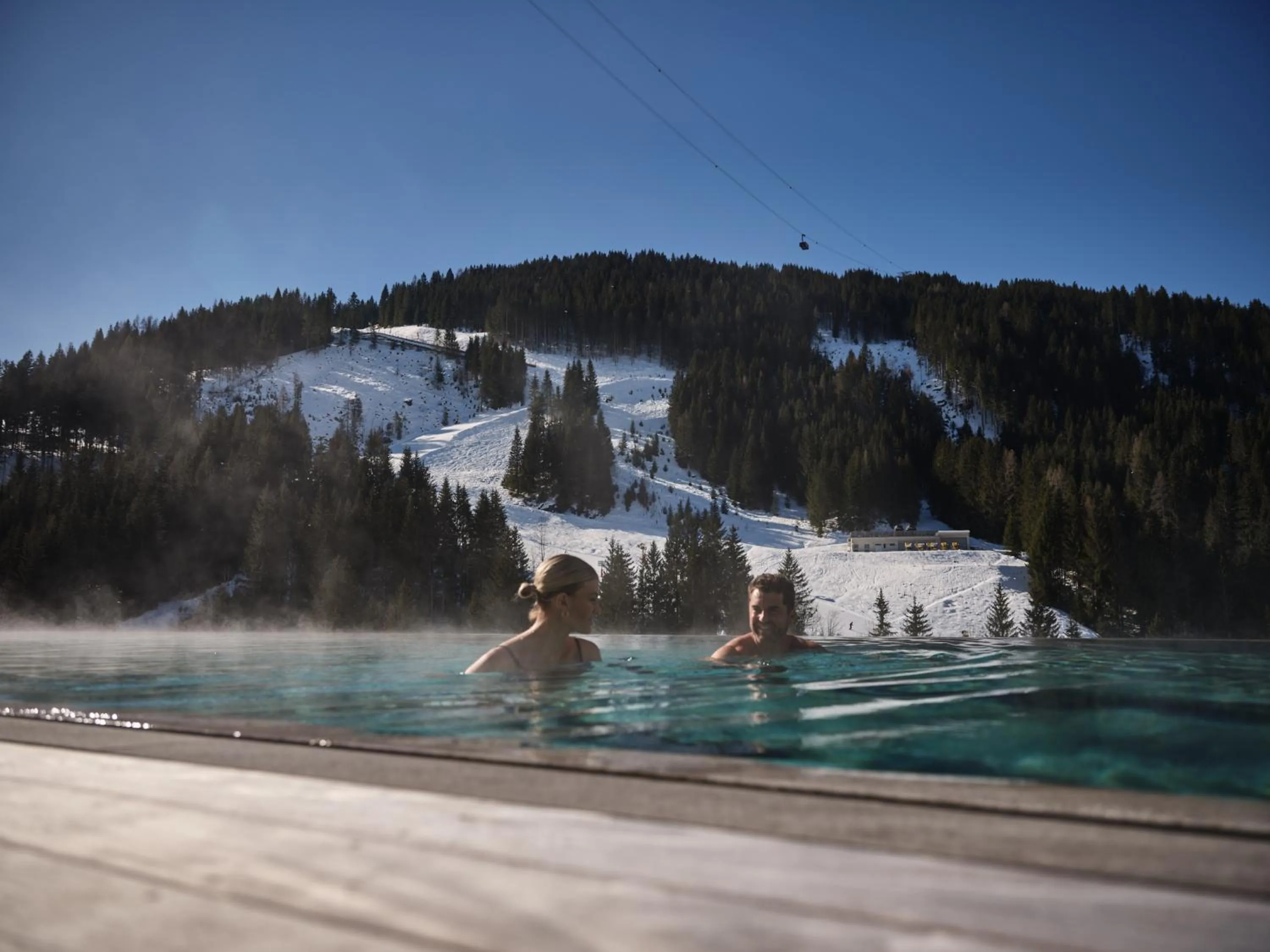 Pool view in Sporthotel Wagrain