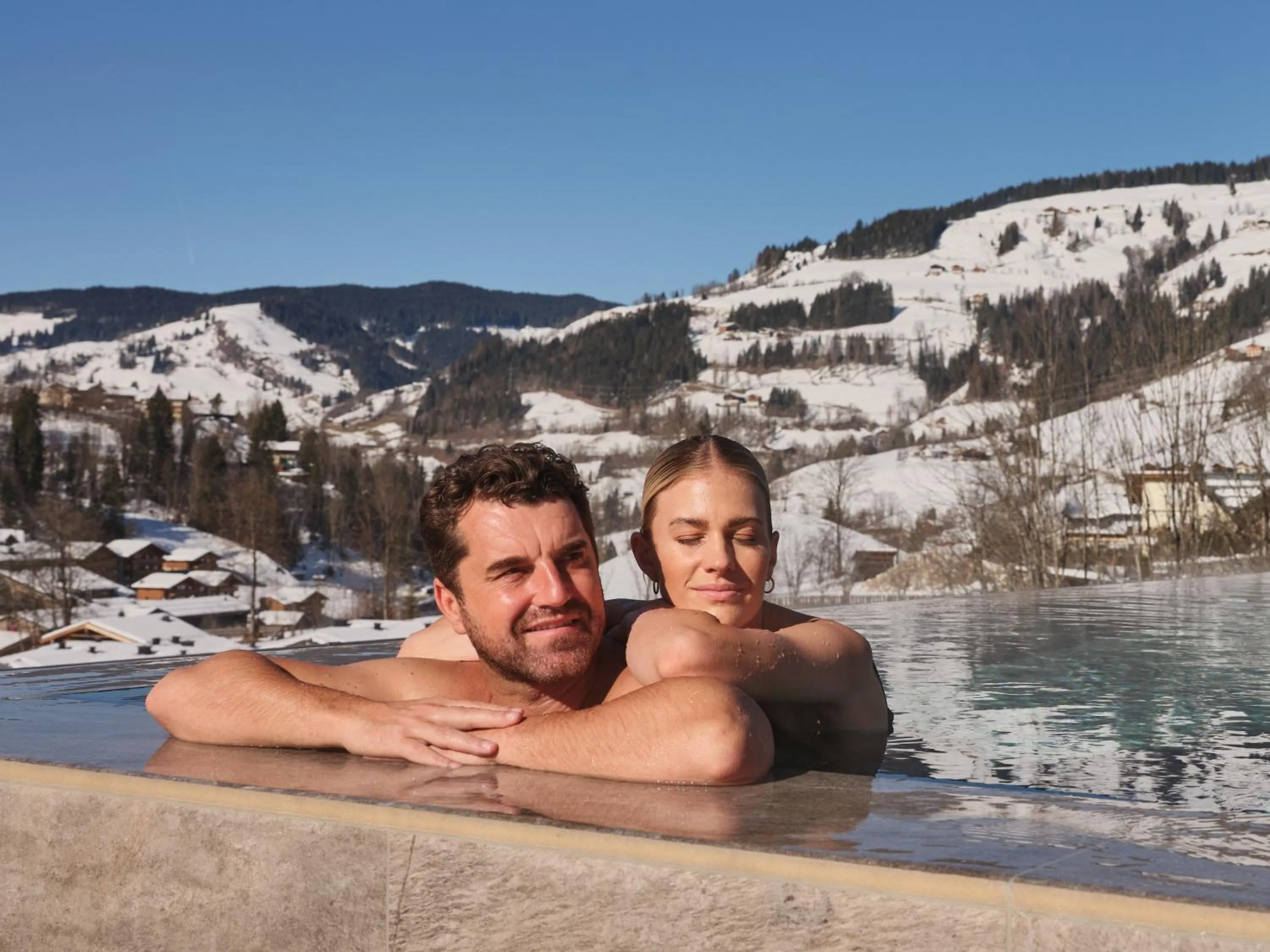 Pool view in Sporthotel Wagrain