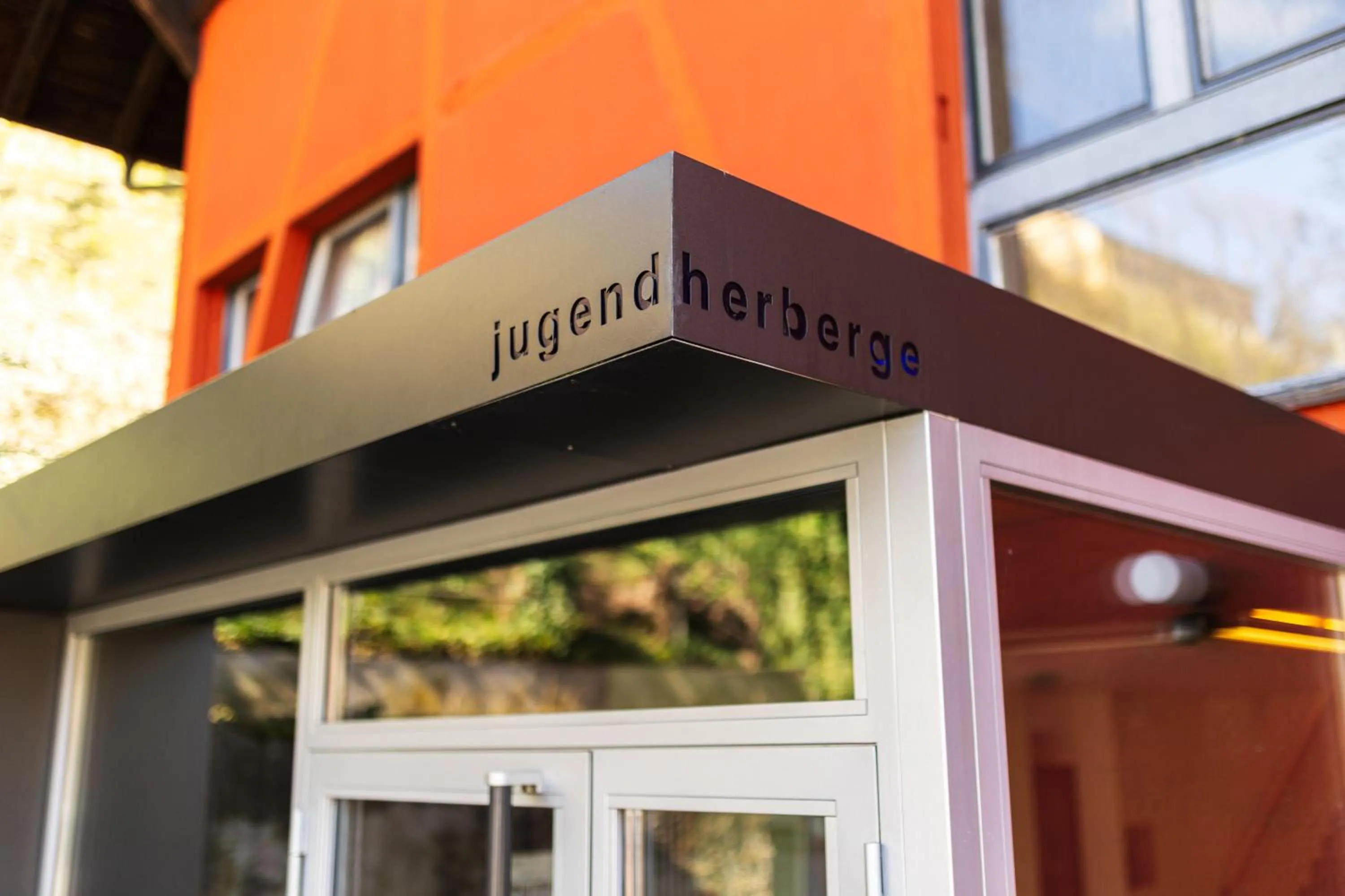 Facade/entrance in Baden Youth Hostel