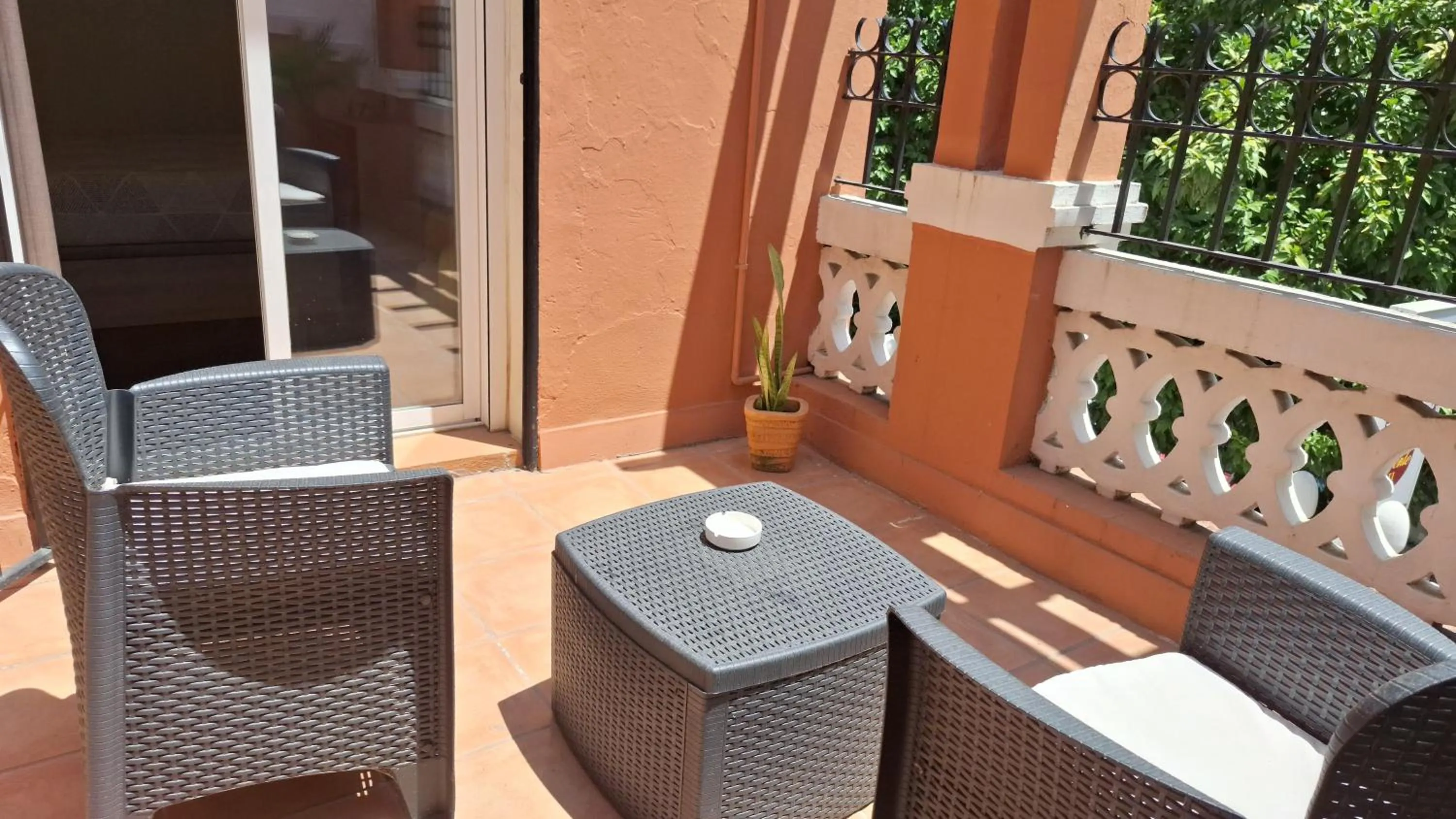 Balcony/Terrace in Hostal San Vicente II