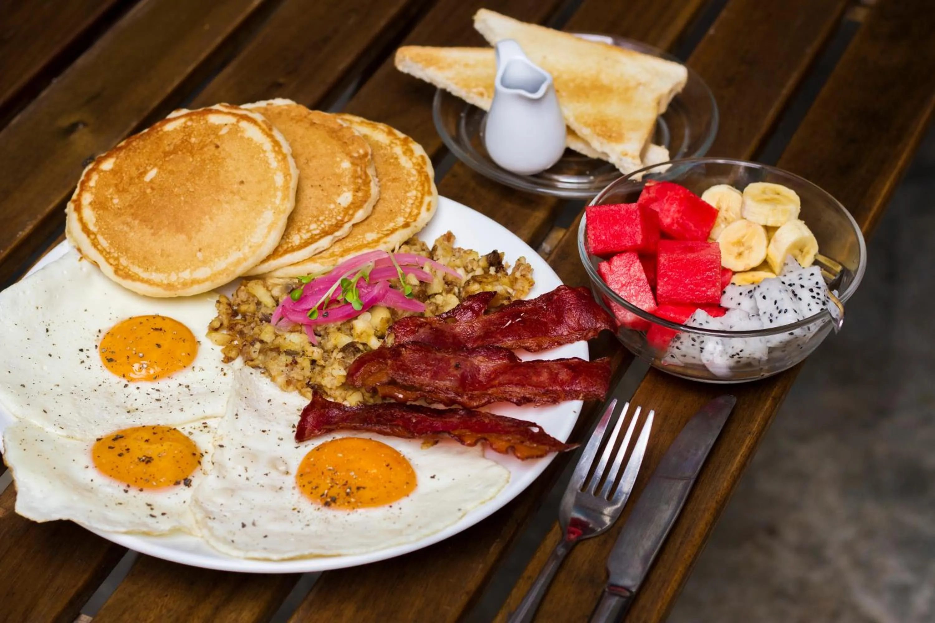 Breakfast in Light House Hostel