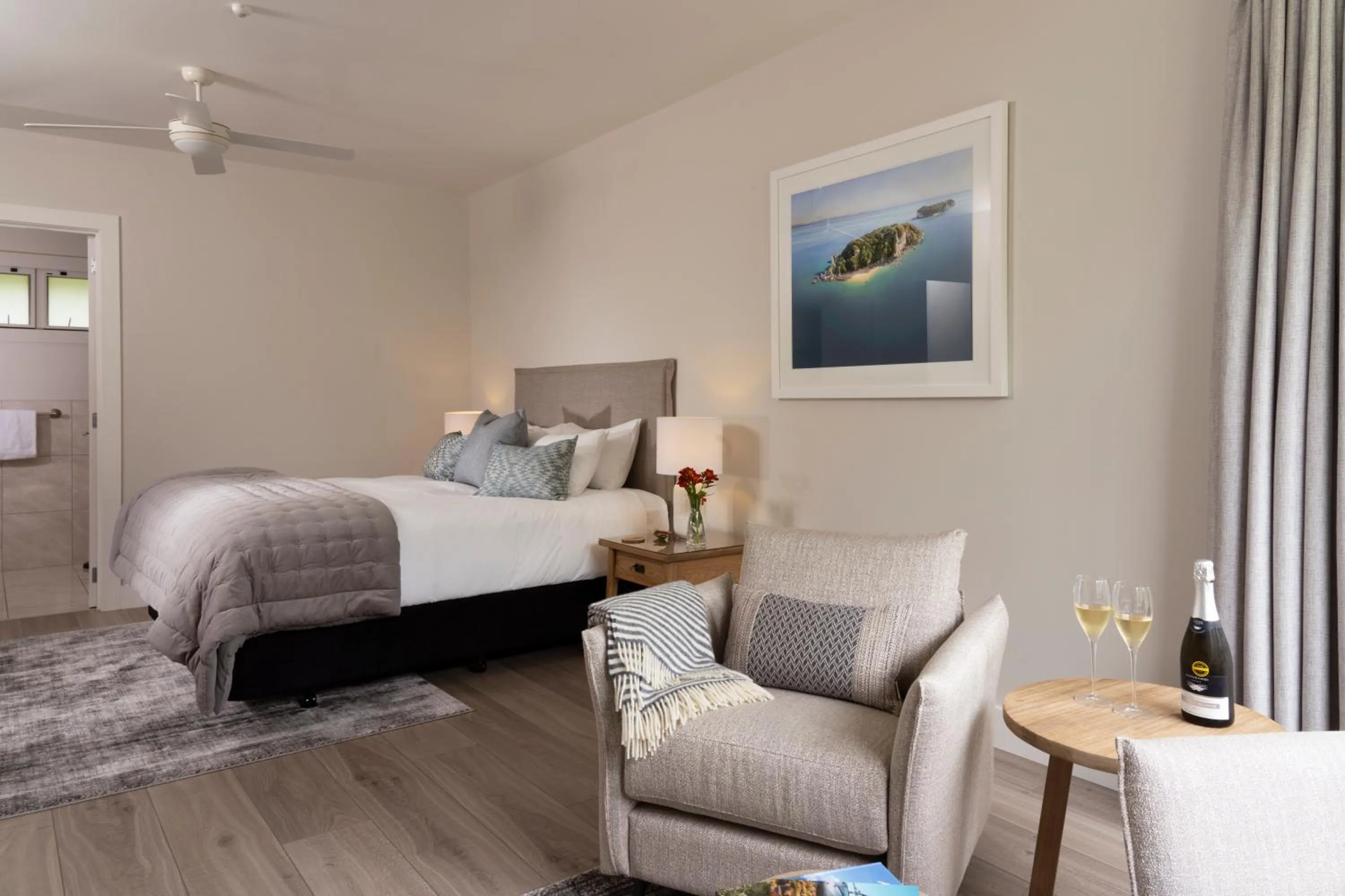 Bed in Ratanui Lodge