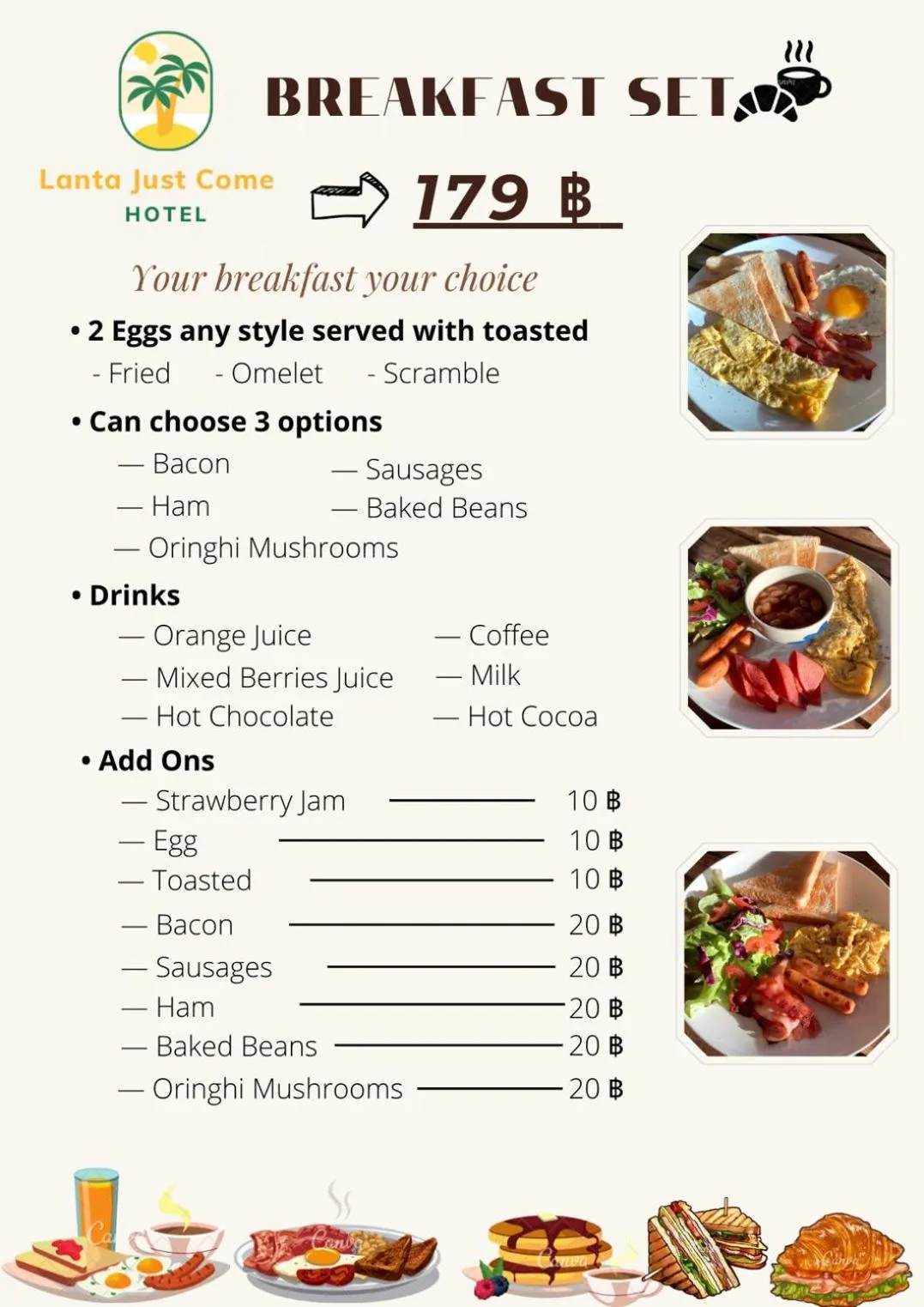 Breakfast in Lanta Just Come Hotel