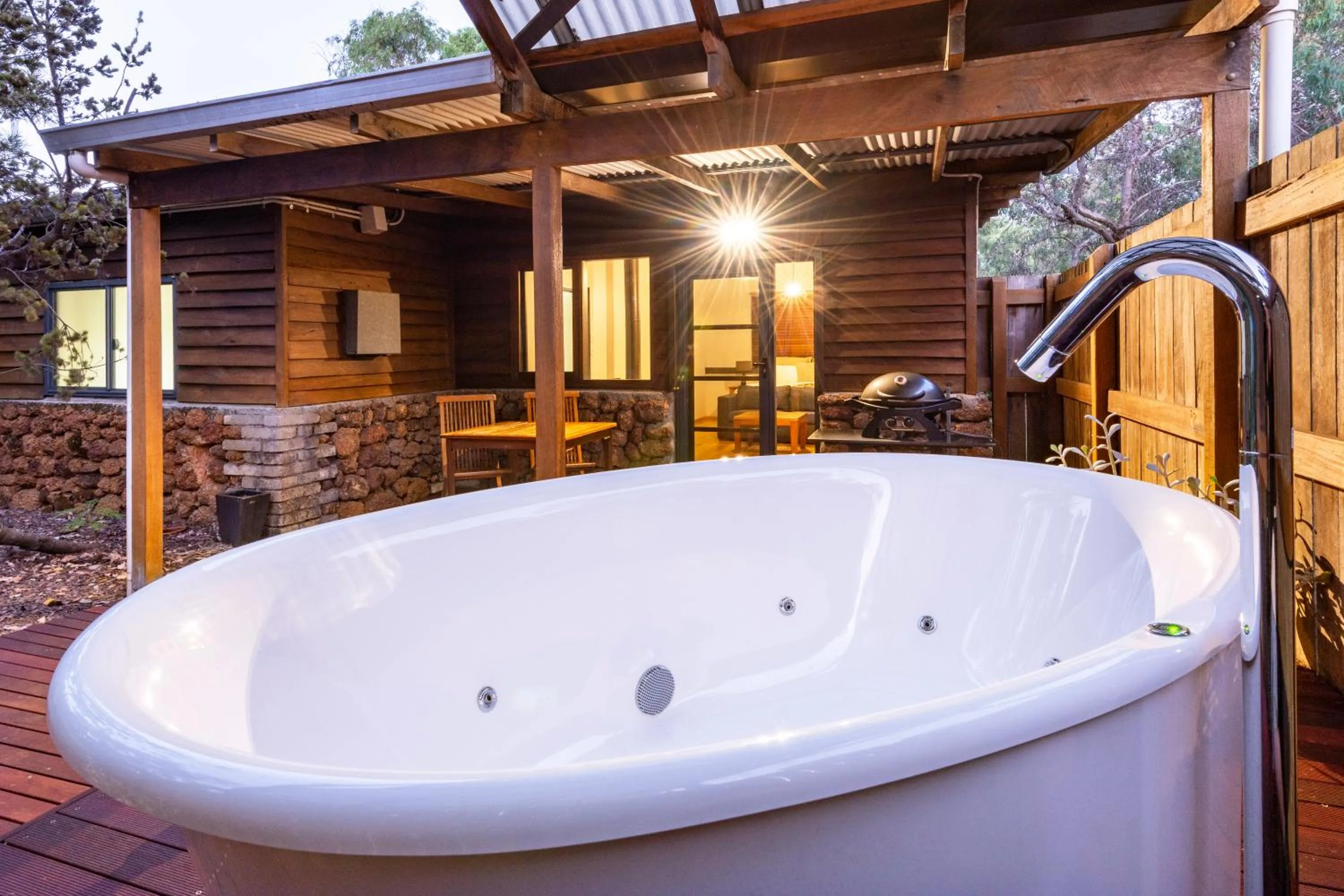 Open Air Bath in Hidden Valley Forest Retreat