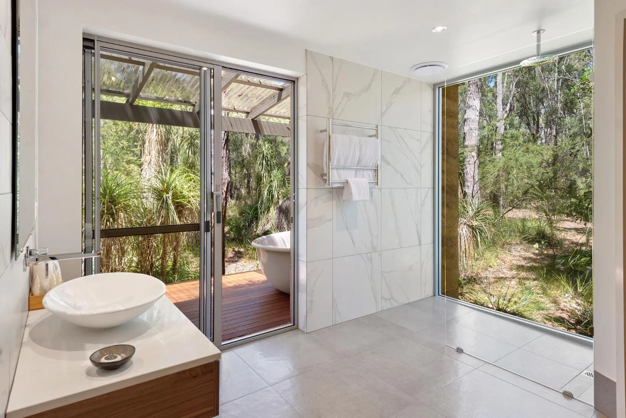Bathroom in Hidden Valley Forest Retreat