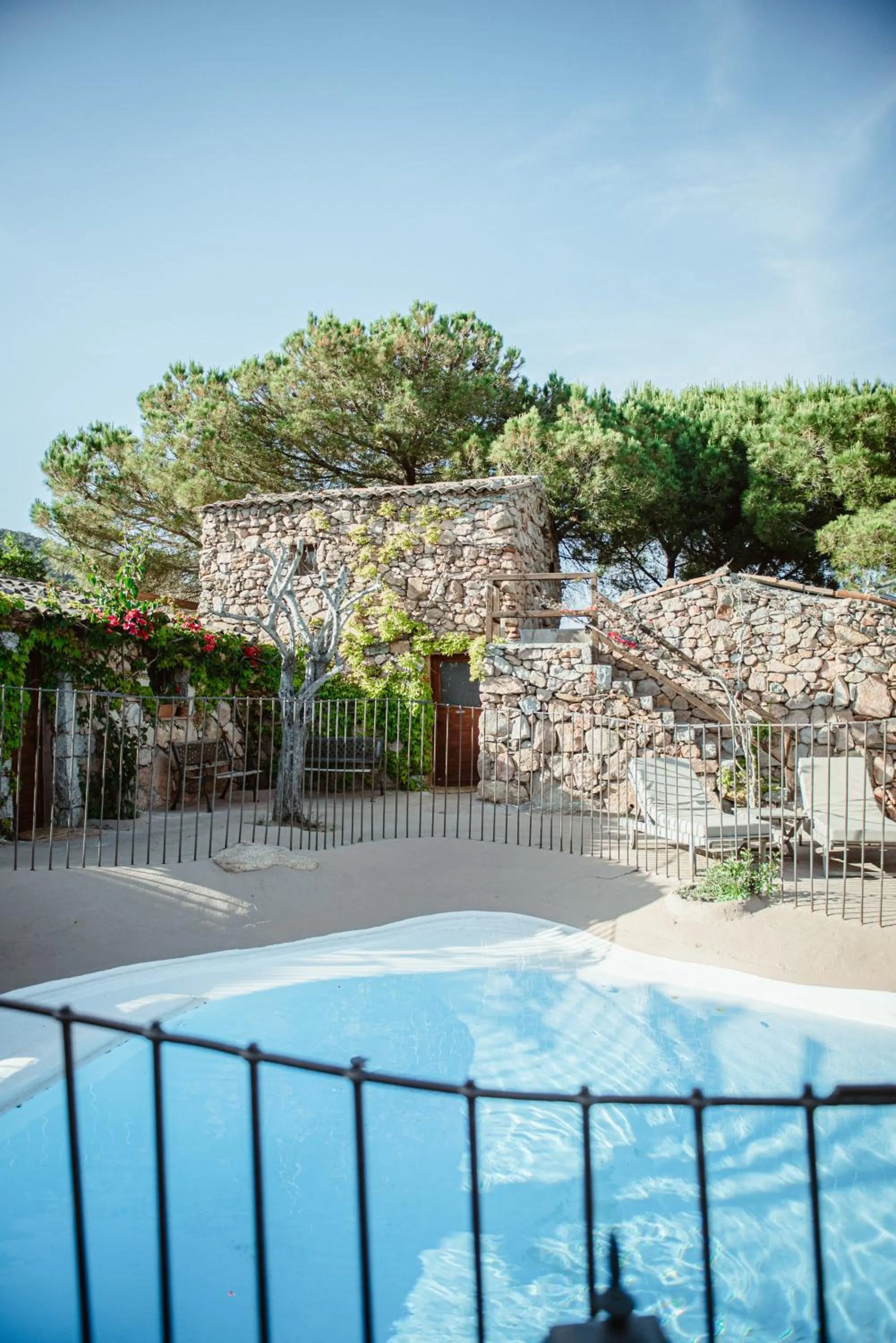 Pool view in Ranch Campo Palombaggia