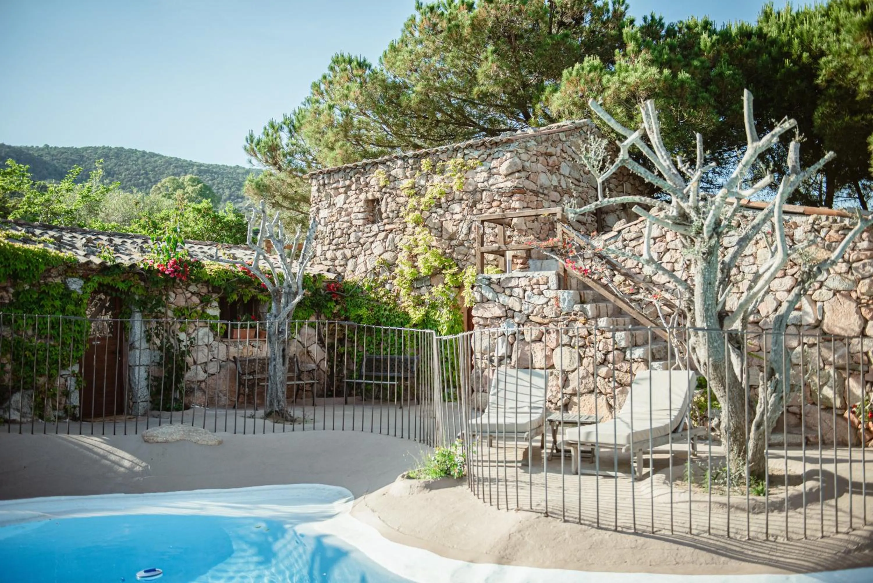 Pool view in Ranch Campo Palombaggia