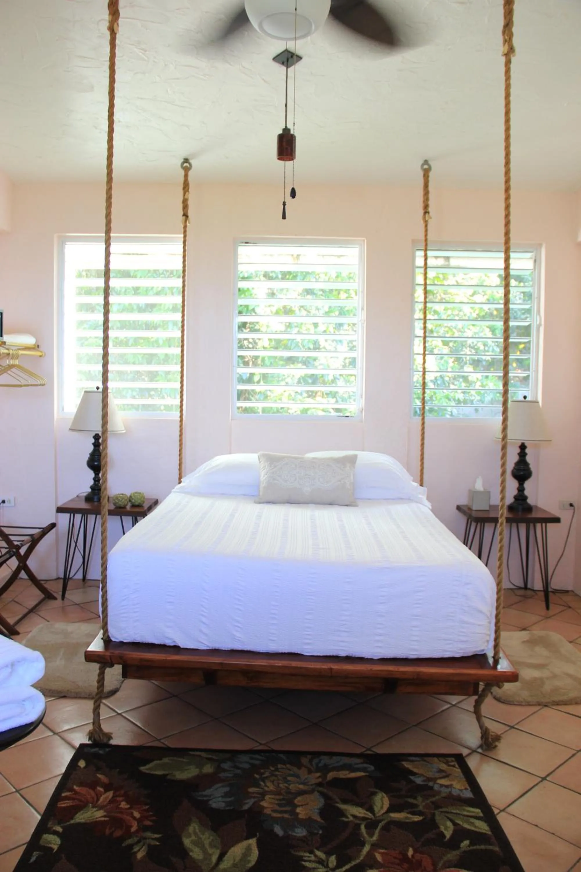 Bed in El Yunque Rainforest Inn
