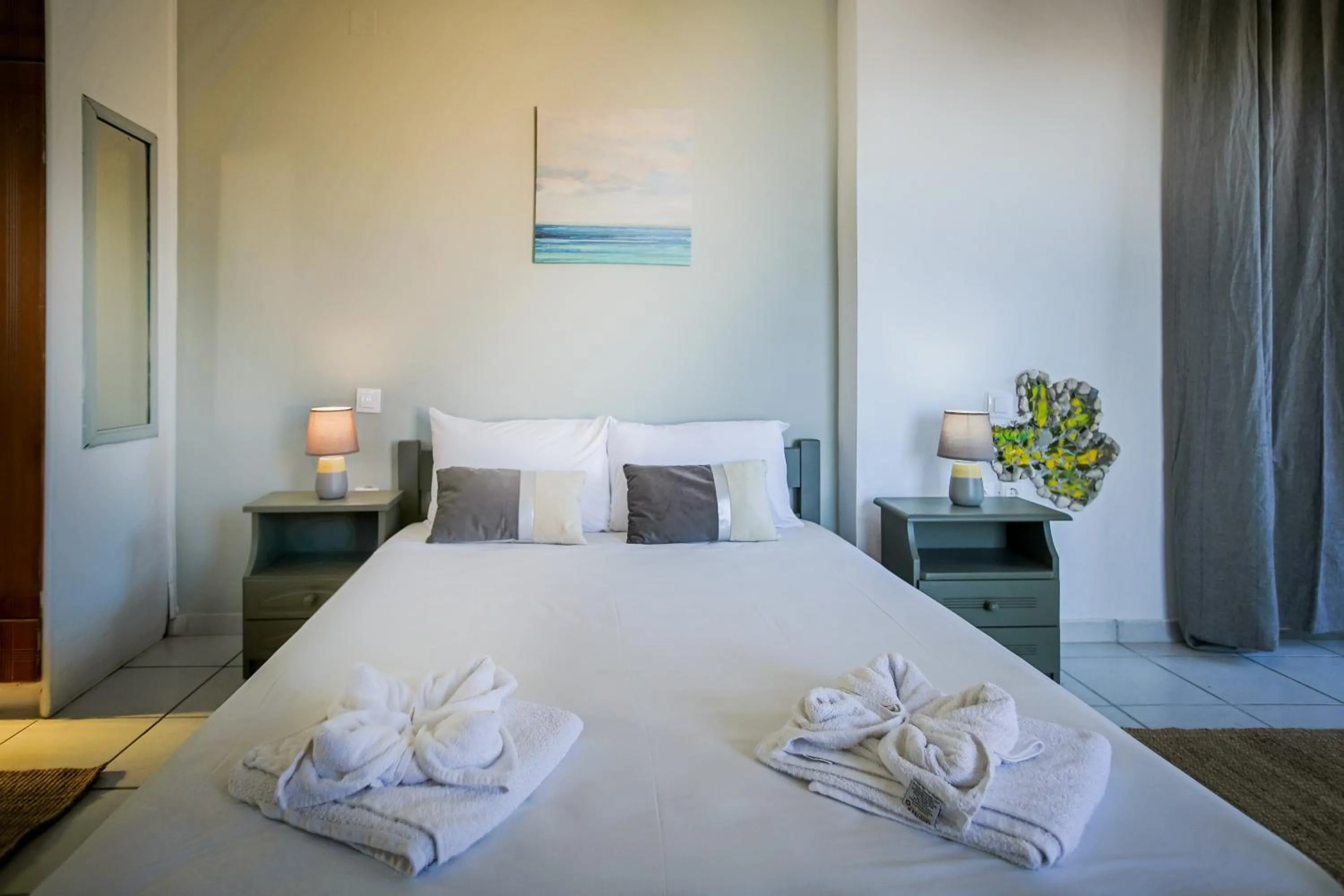 Bed in Velendzas Holidays