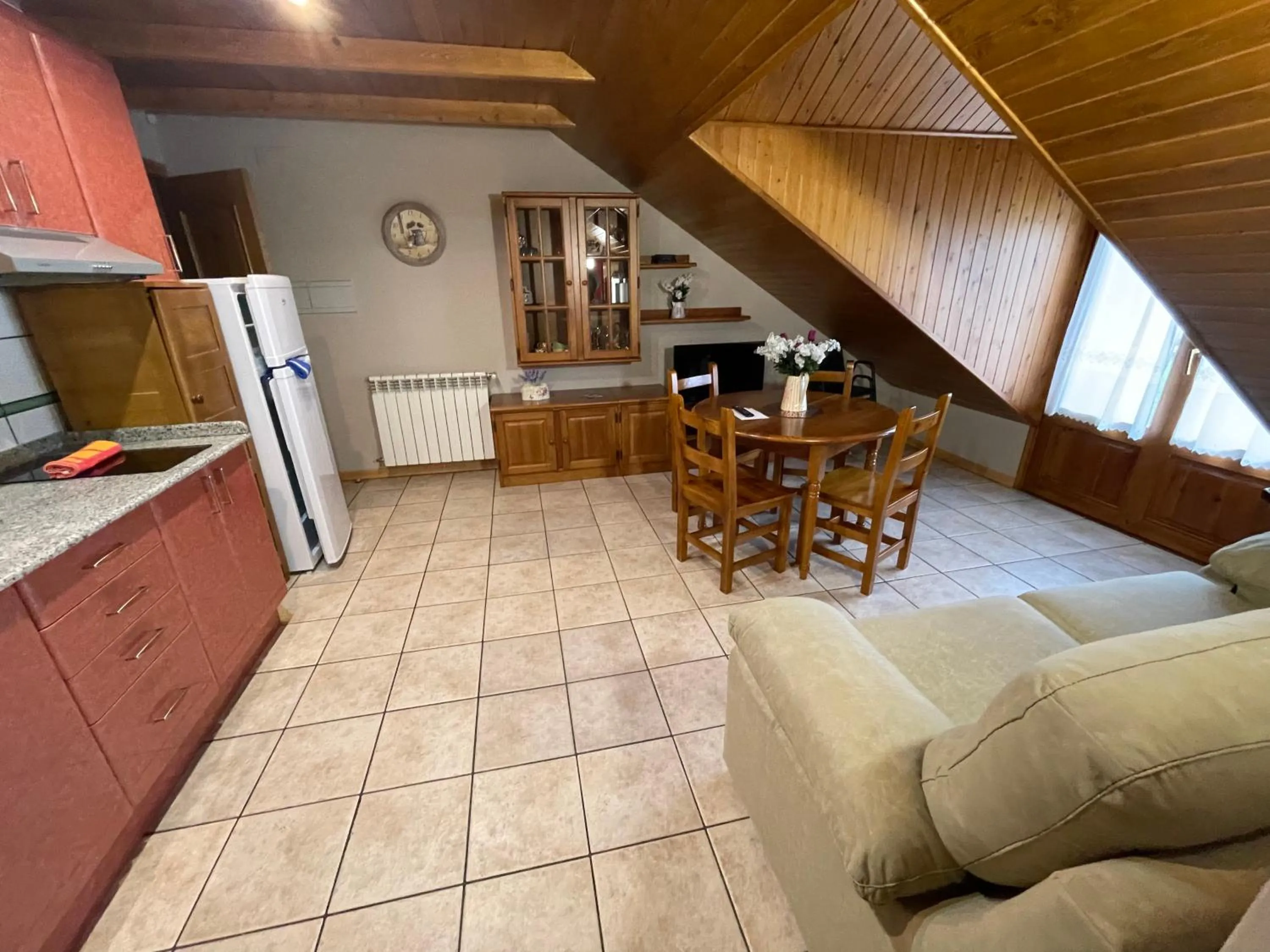 Kitchen or kitchenette in Hotel Apartamentos Barrau