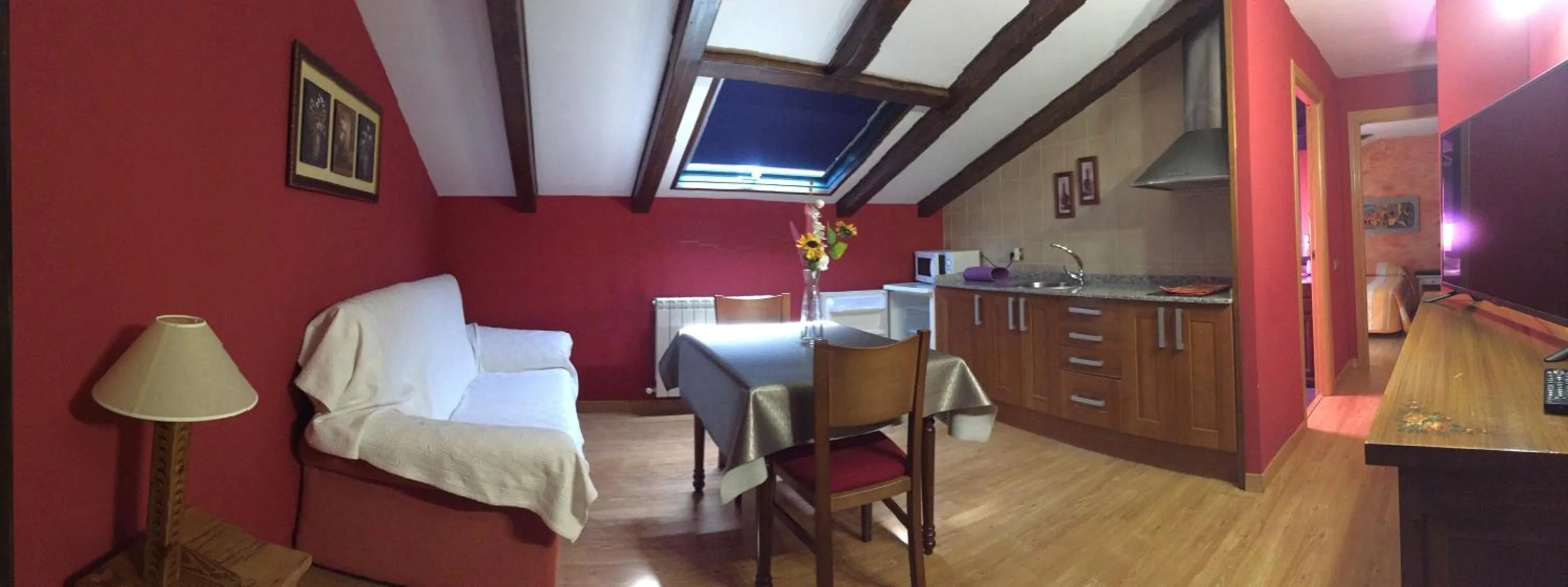 Dining area, Bed in Hotel Apartamentos Barrau