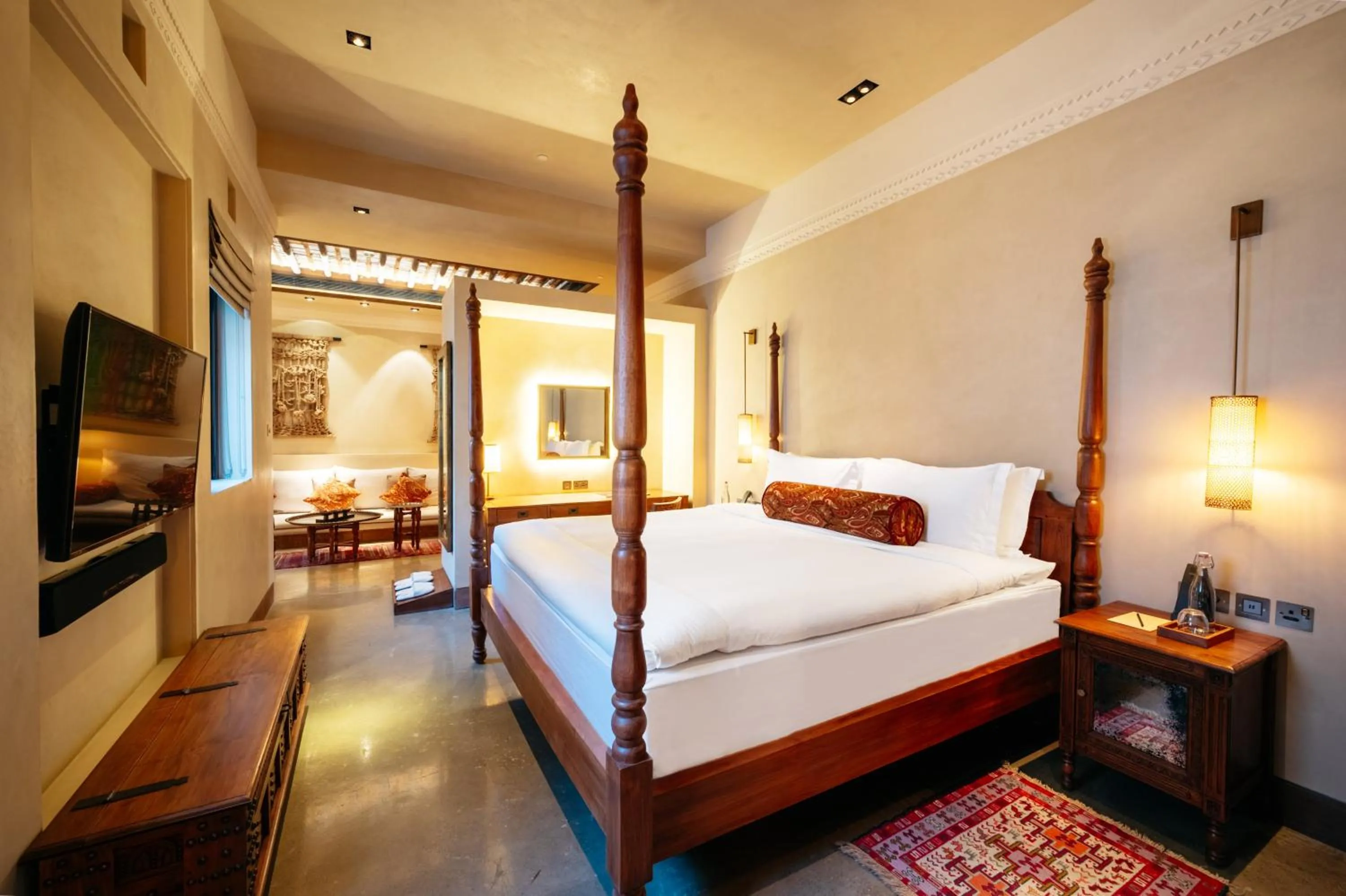 Bed in The Chedi Al Bait, Sharjah