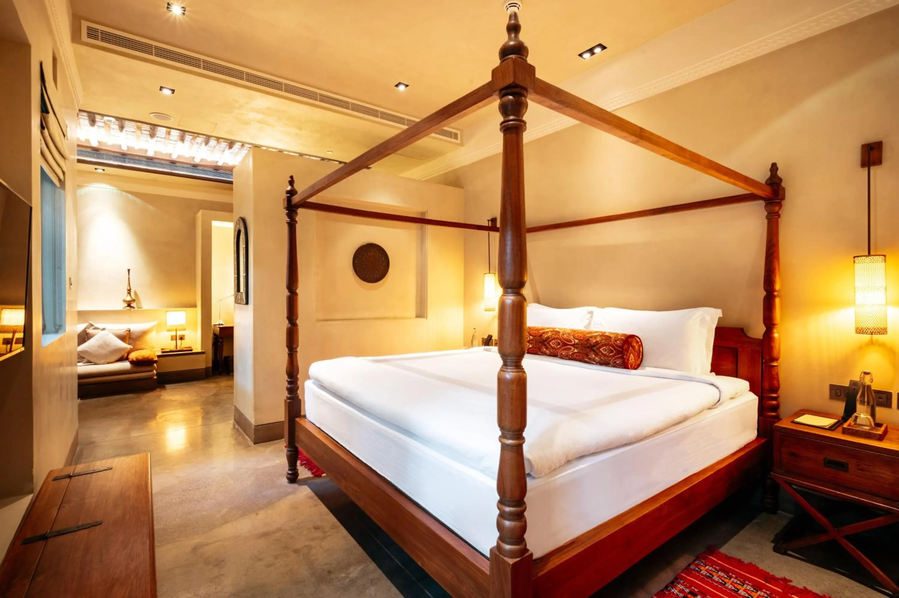 Bed in The Chedi Al Bait, Sharjah