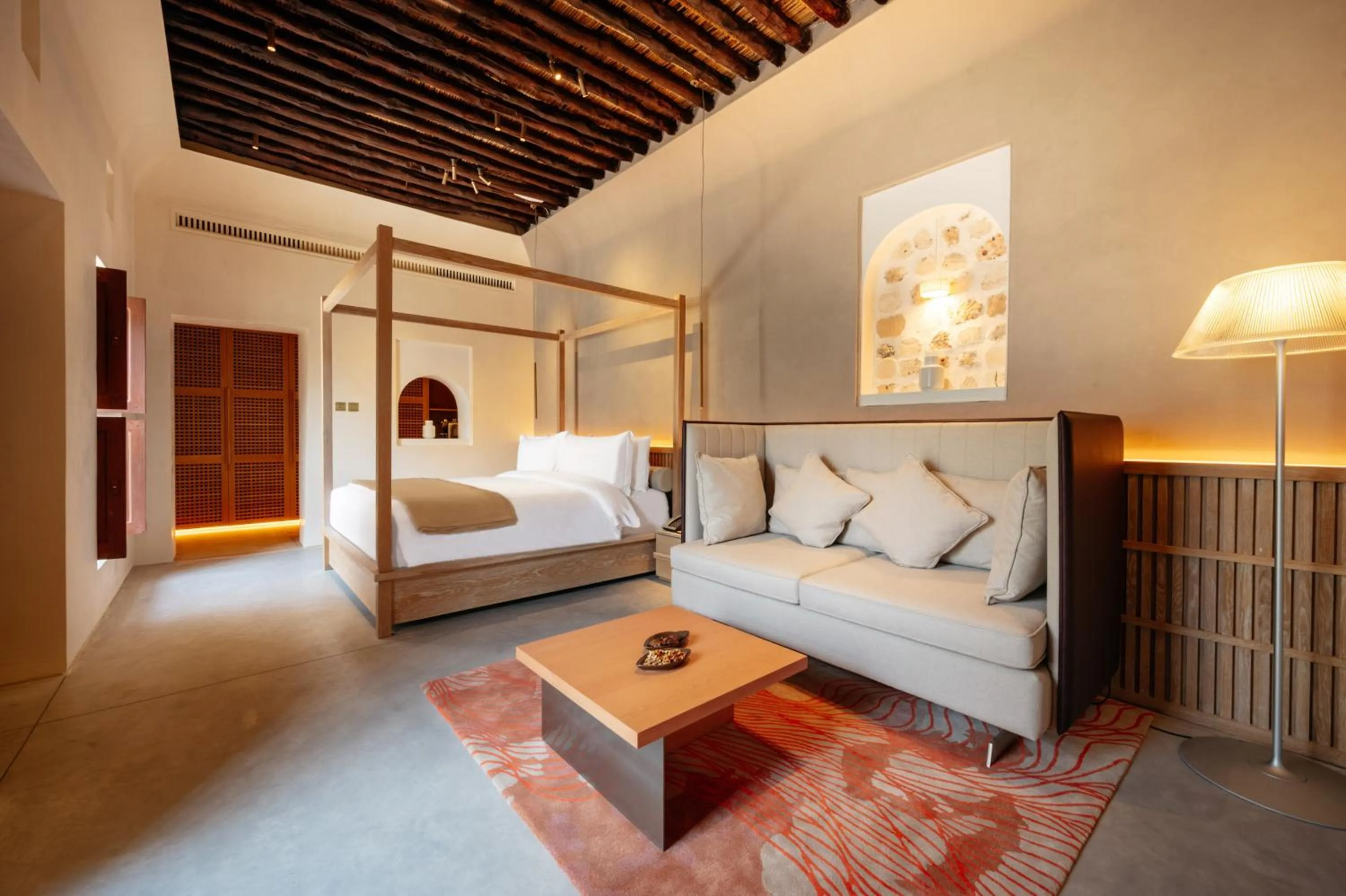 Bed in The Chedi Al Bait, Sharjah