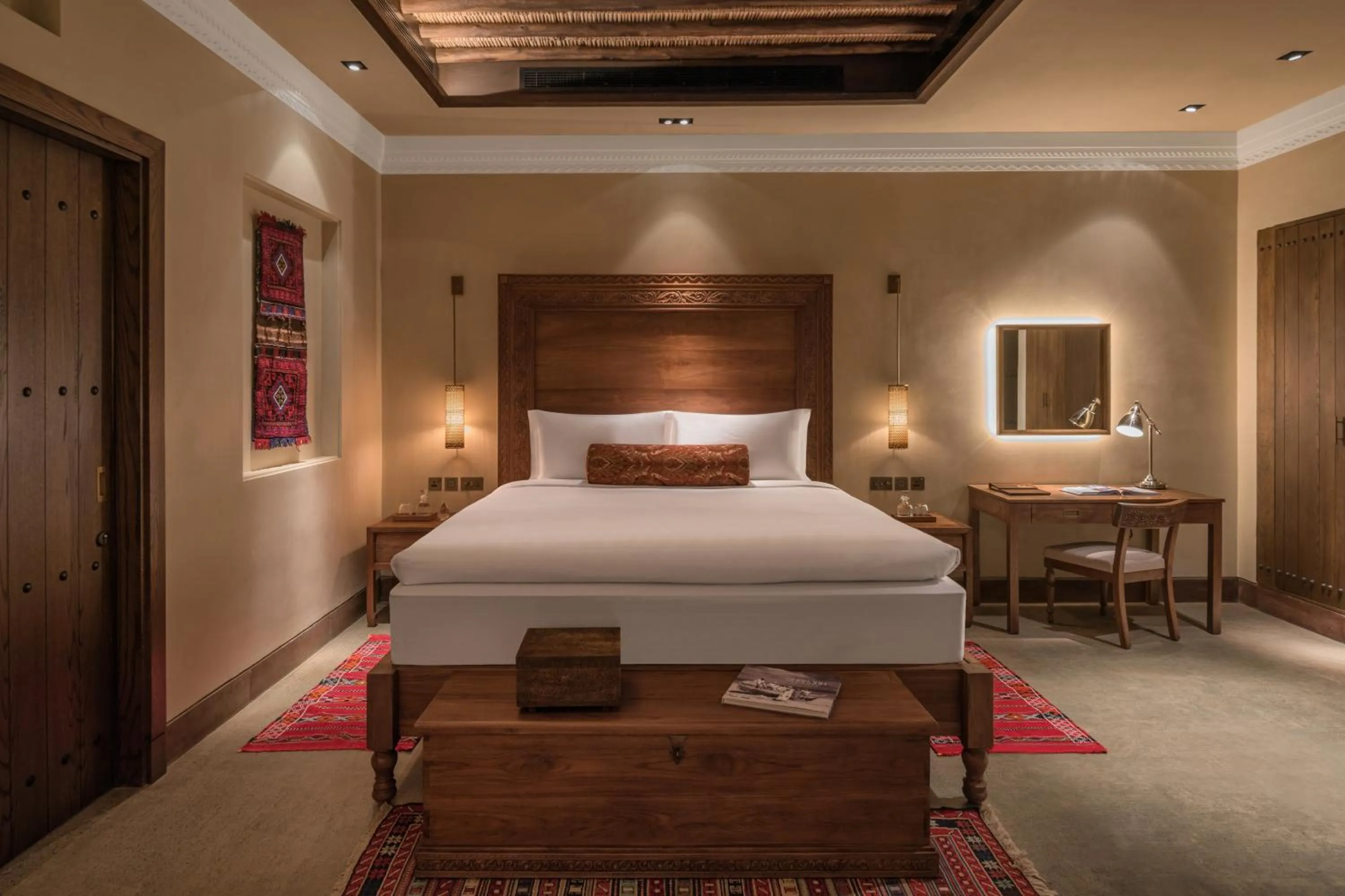 Bed in The Chedi Al Bait, Sharjah