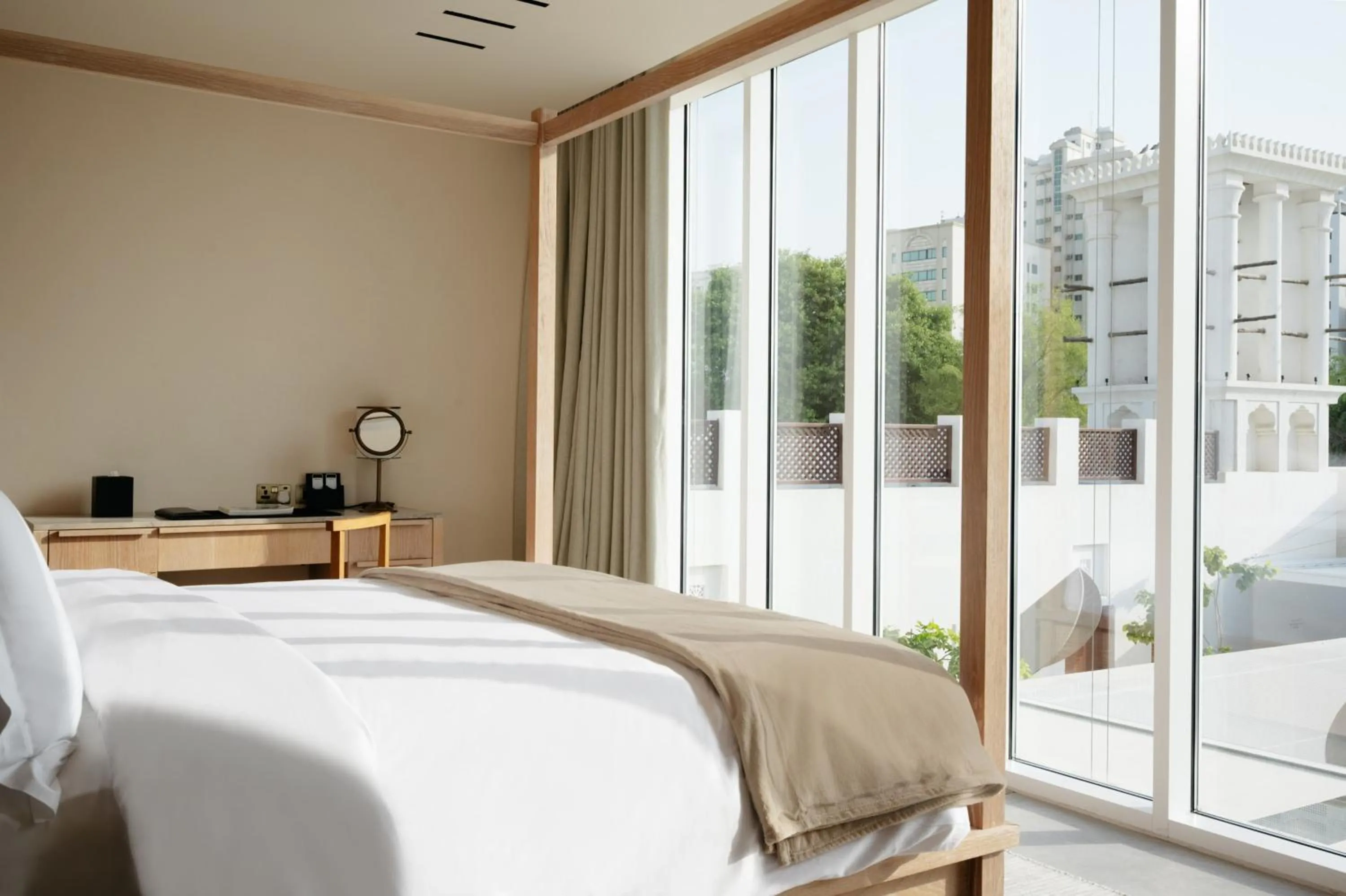 Bed in The Chedi Al Bait, Sharjah