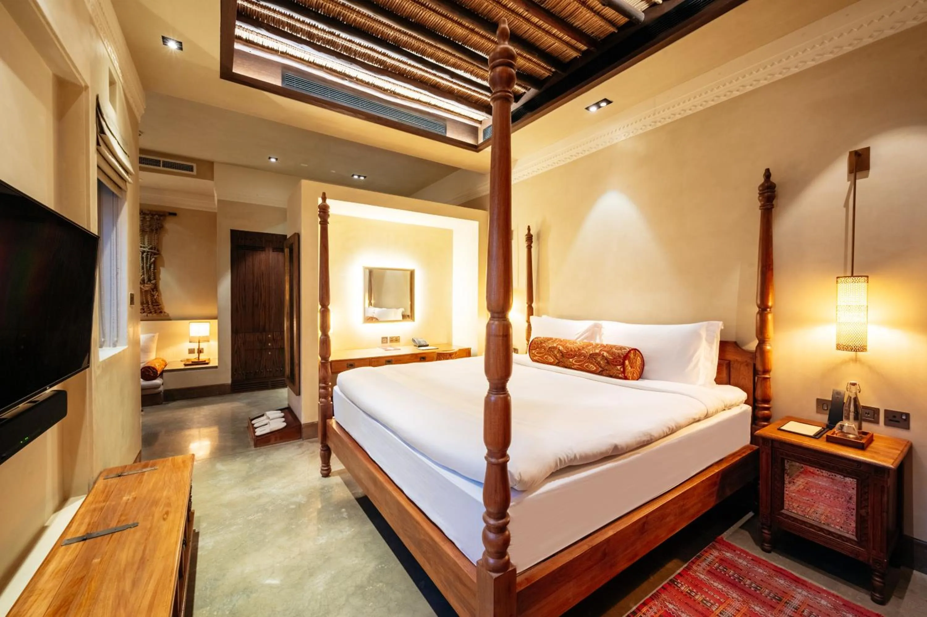 Bed in The Chedi Al Bait, Sharjah