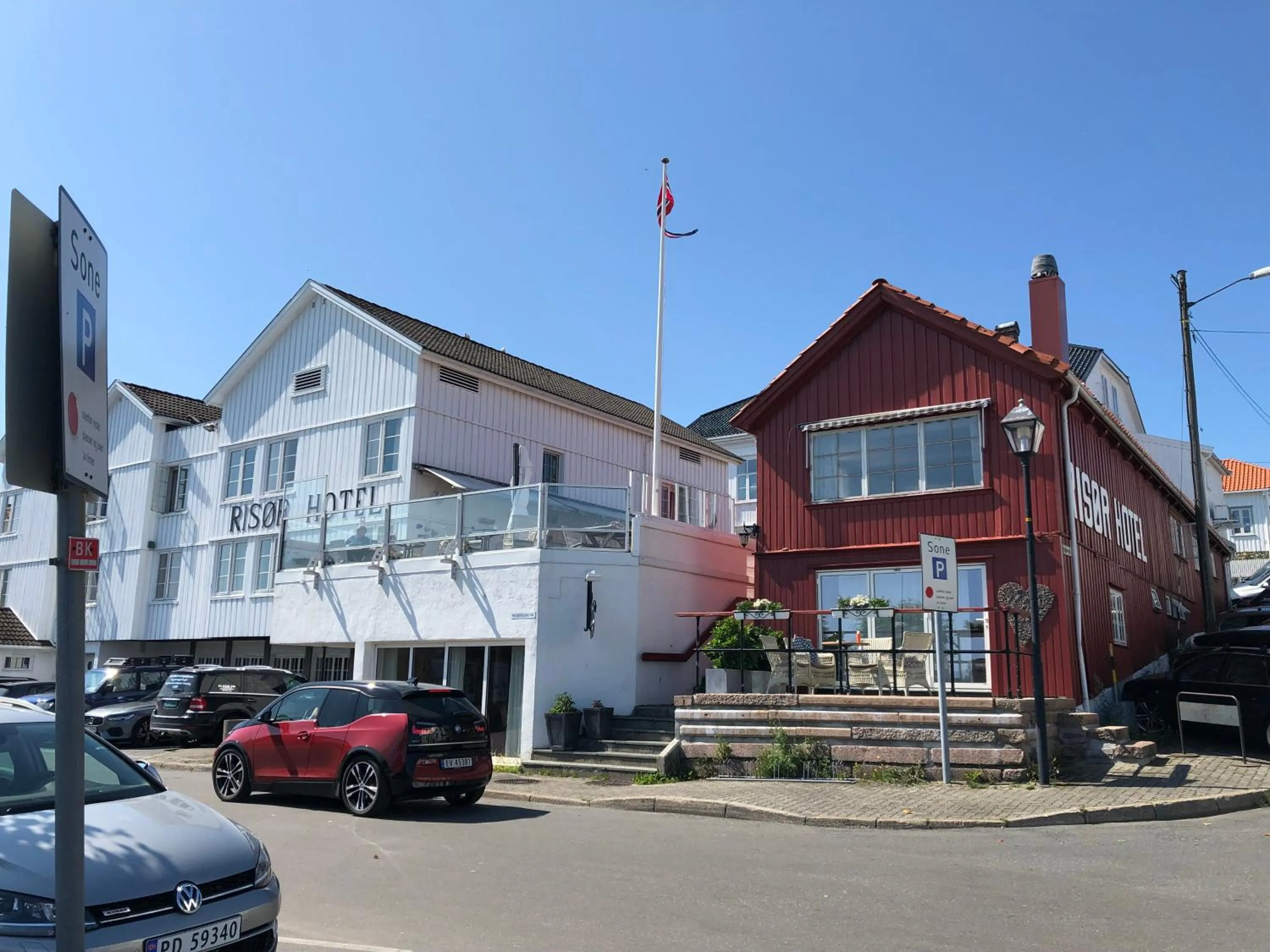 Balcony/Terrace in Risør Hotel