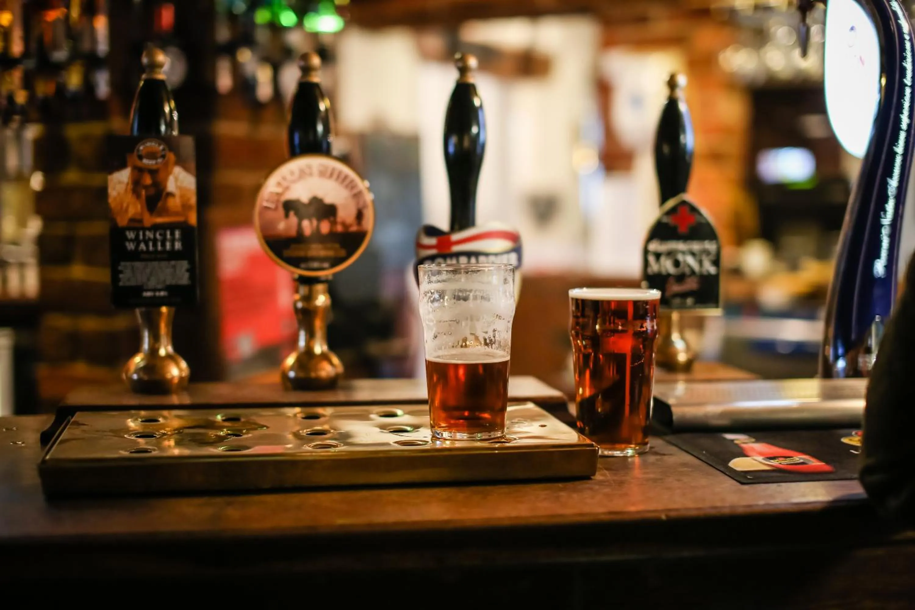 Alcoholic drinks in The Plough Inn & Restaurant