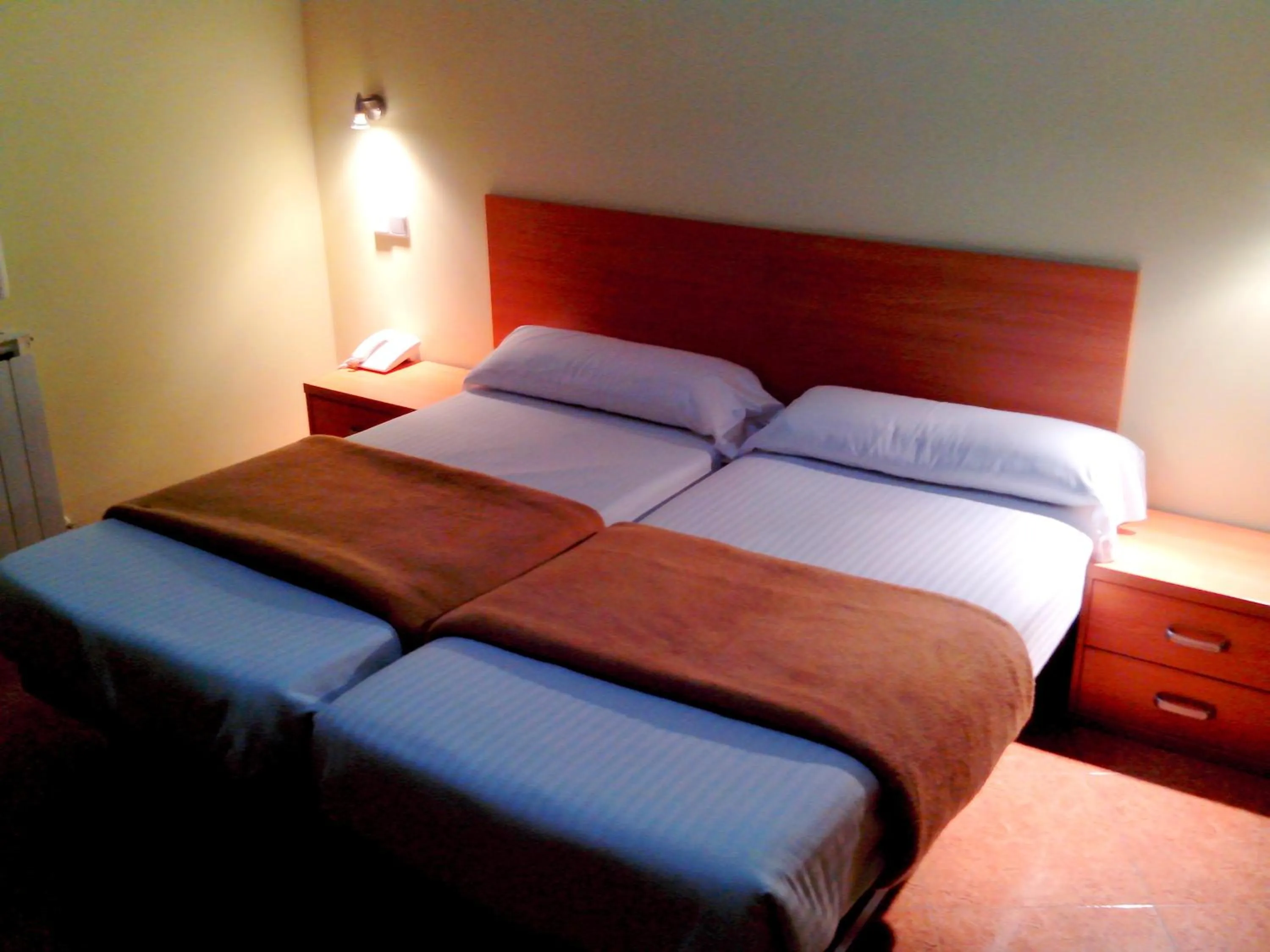 Bed in Hotel RC Ramon y Cajal