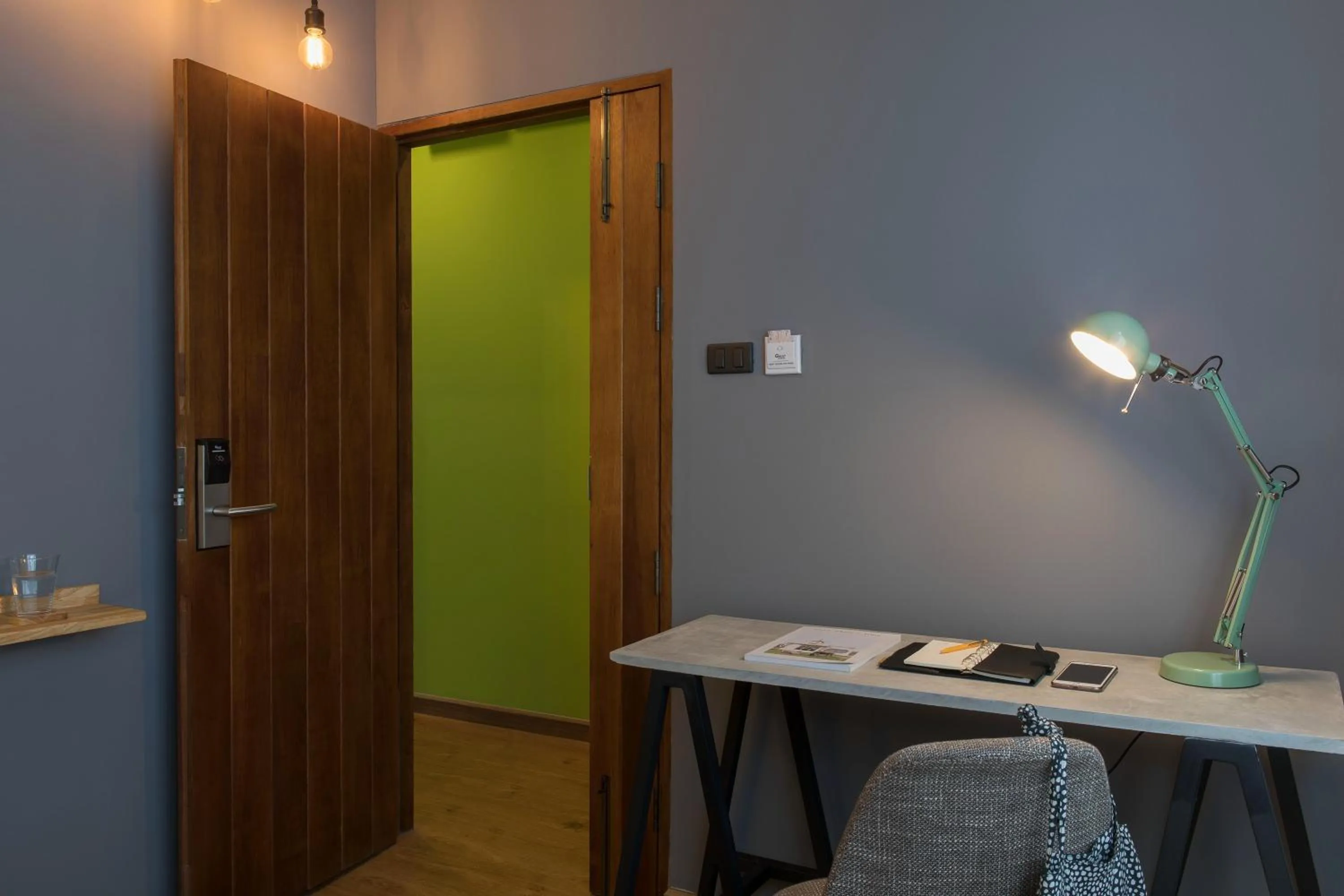 Decorative detail in Timber Hostel