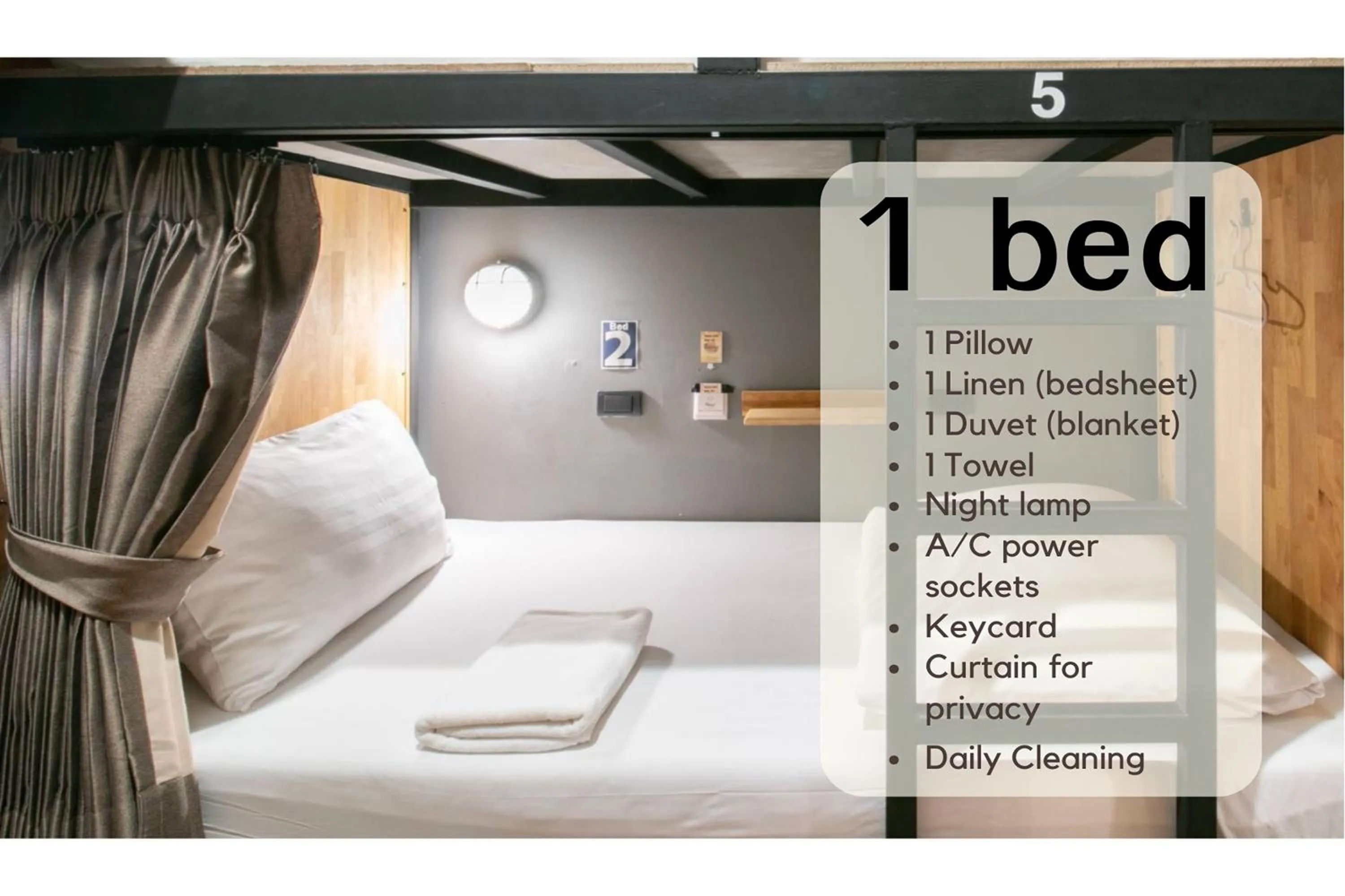 Bed in Timber Hostel