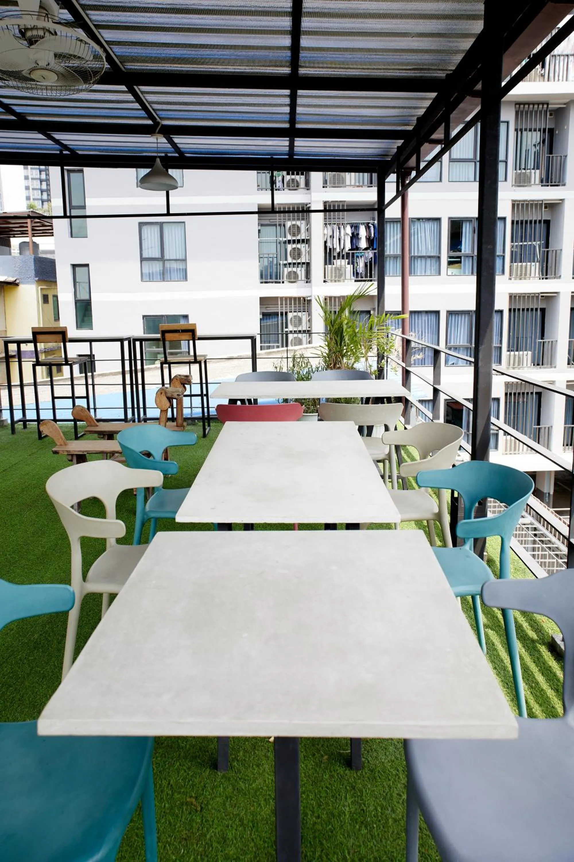 Balcony/Terrace in Timber Hostel